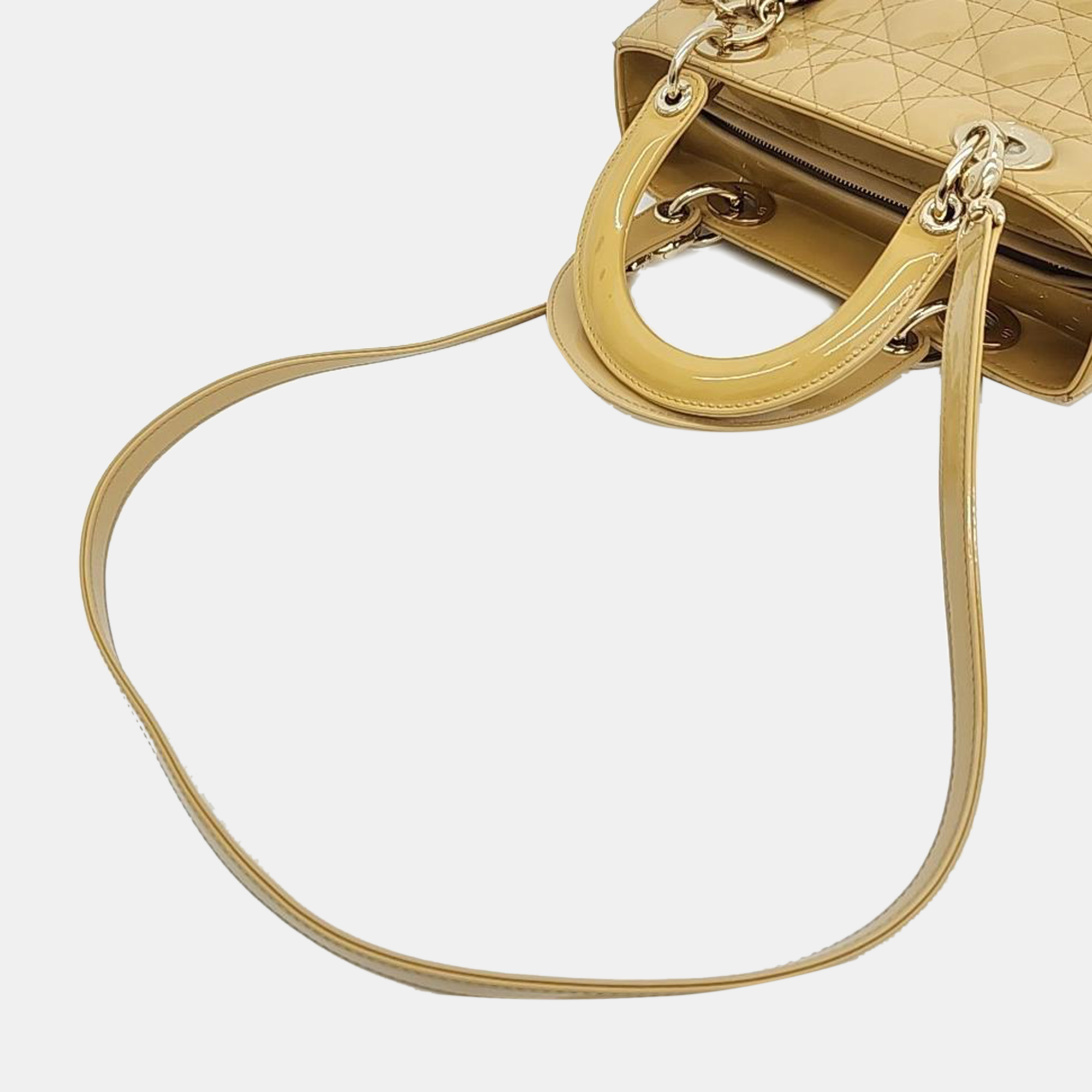 Christian Dior Patent Cannage Lady Bag Medium