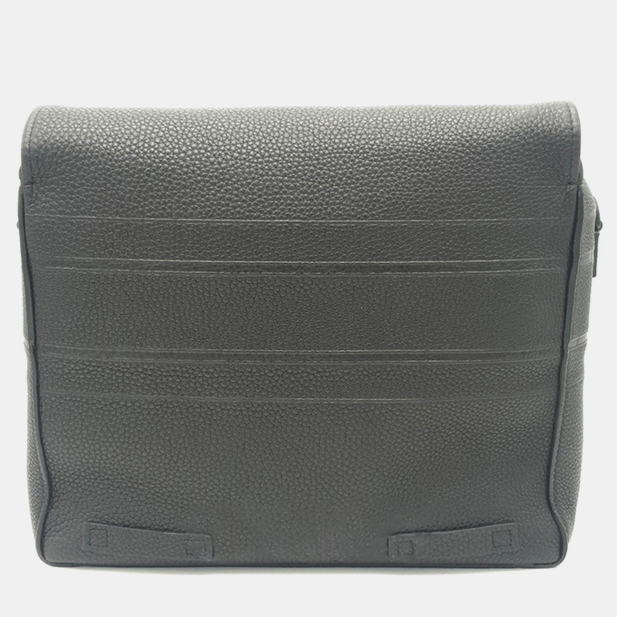 Christian Dior Black Leather Camp Bag