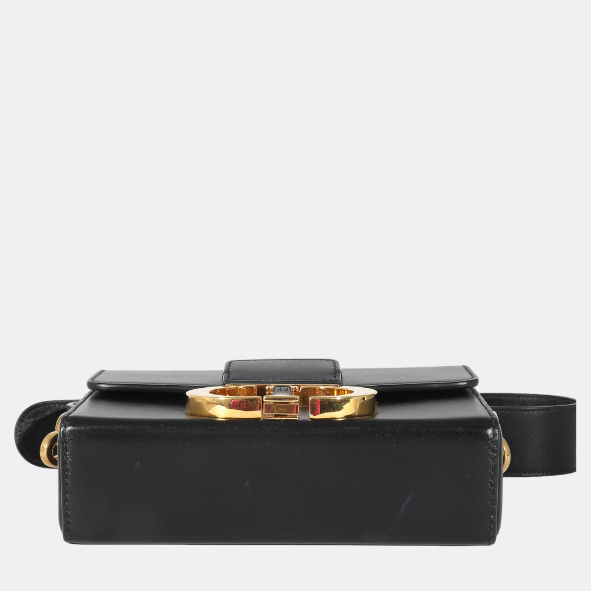 Christian Dior Black Calfskin 30 Montaigne Bag