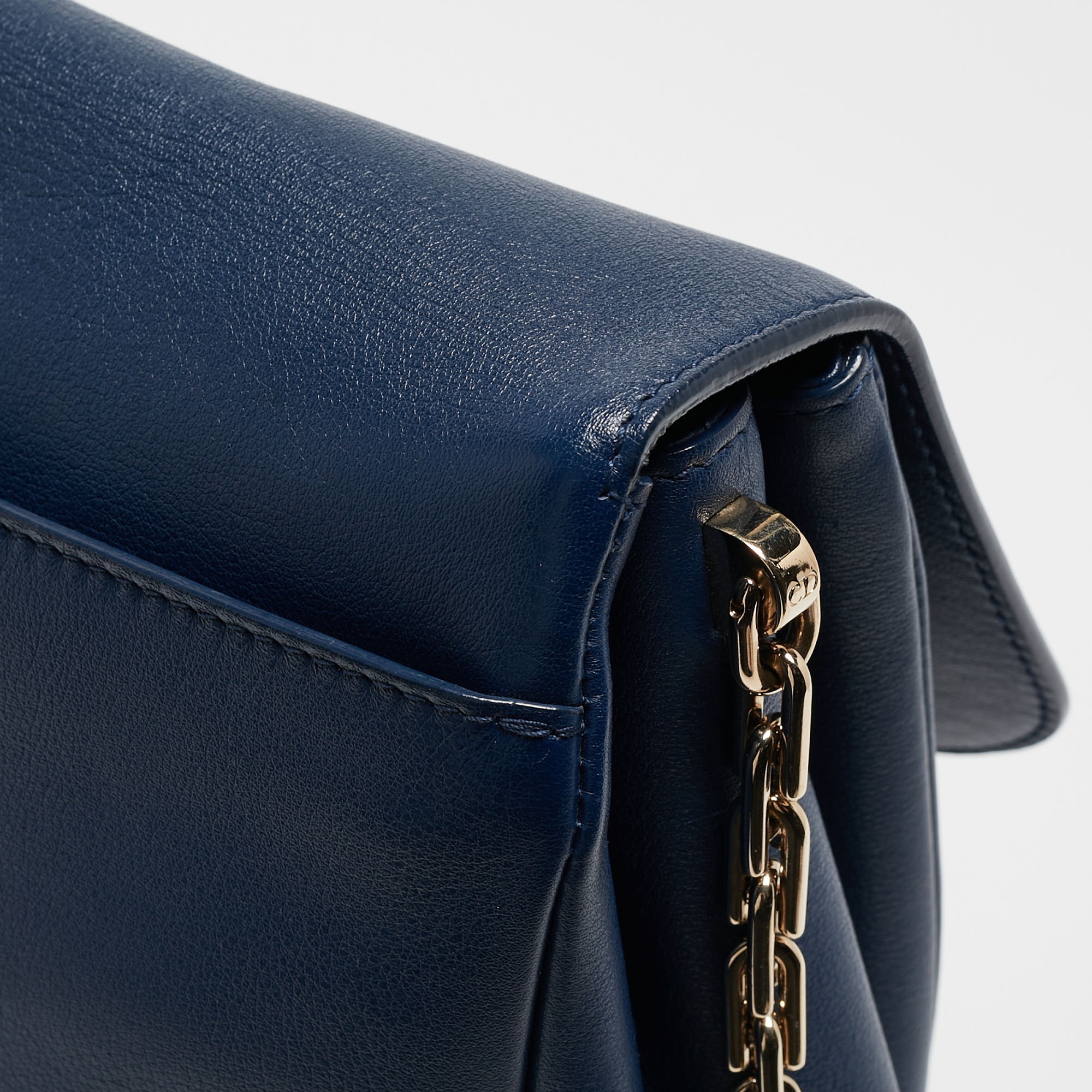 Dior Blue Leather Large Diorling Shoulder Bag