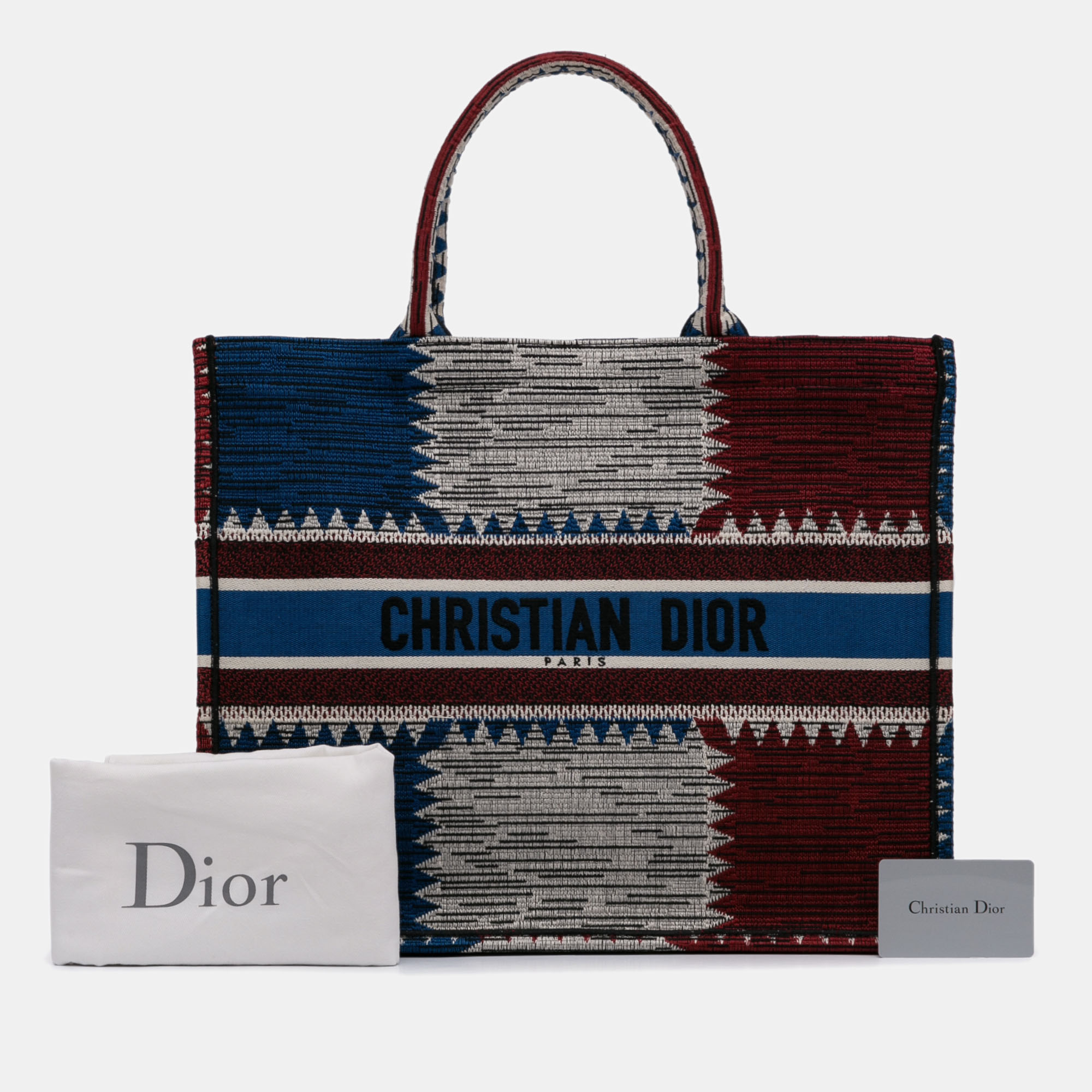 Dior Large French Flag Book Tote