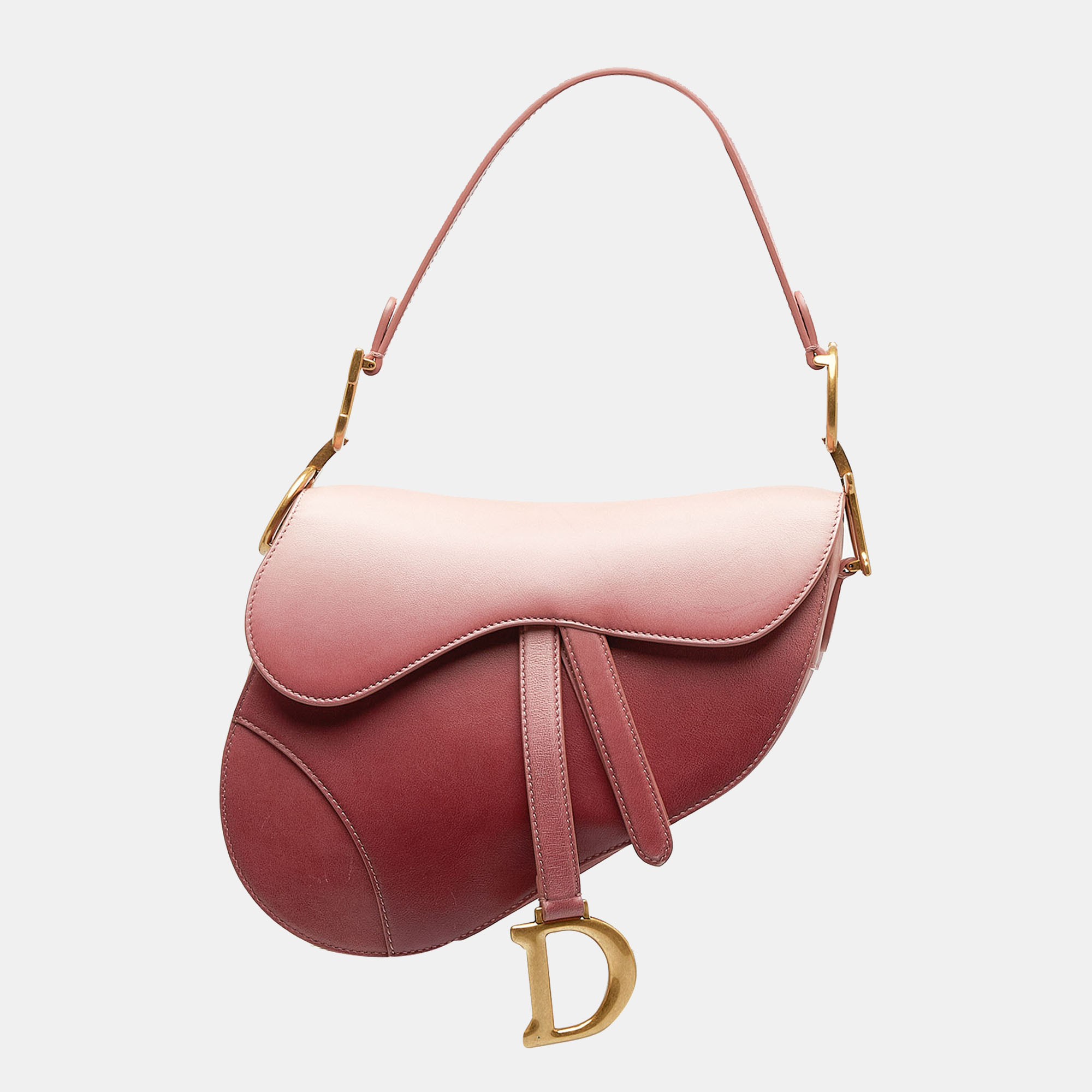 Dior Pink Leather Ombre Saddle