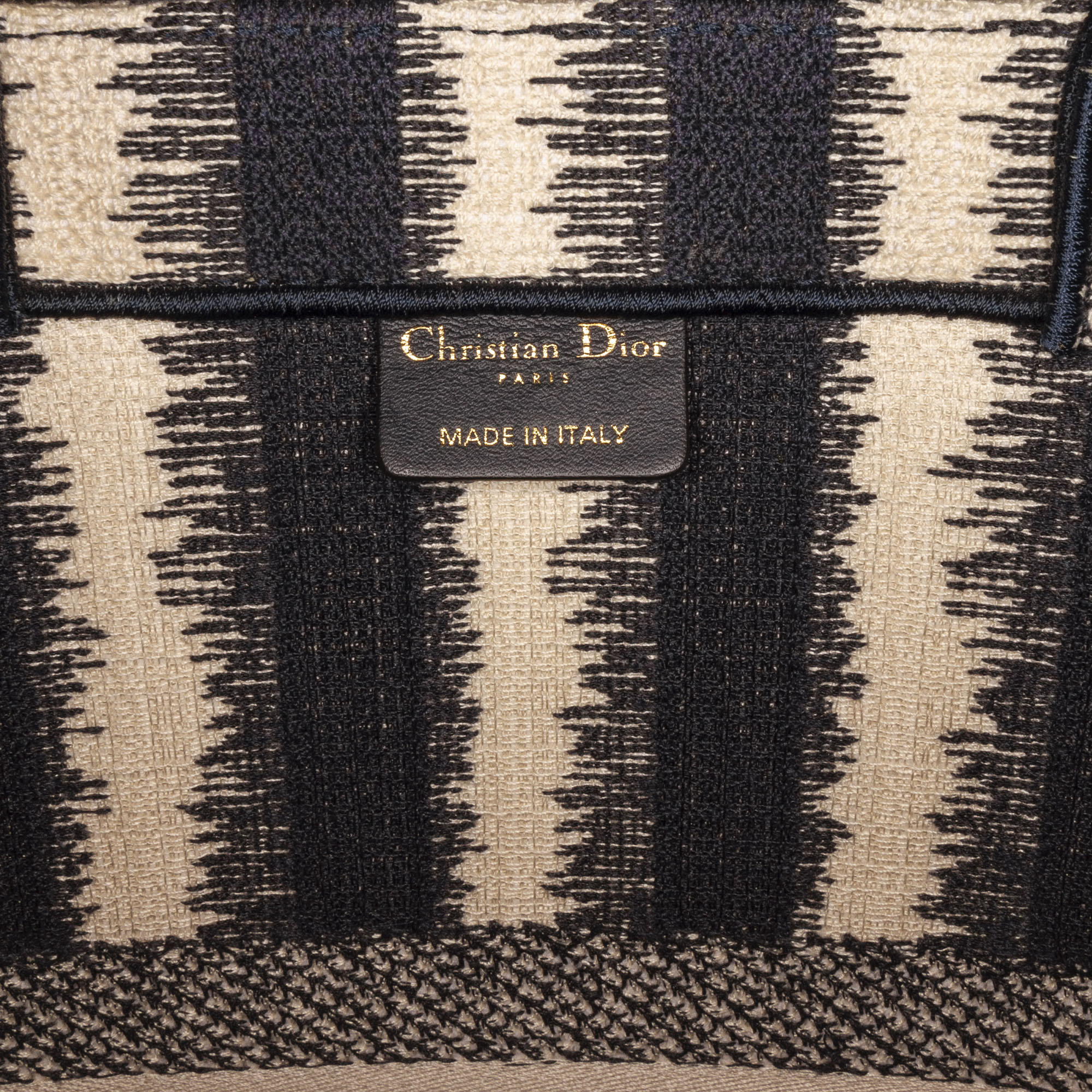 Dior Large Striped Book Tote