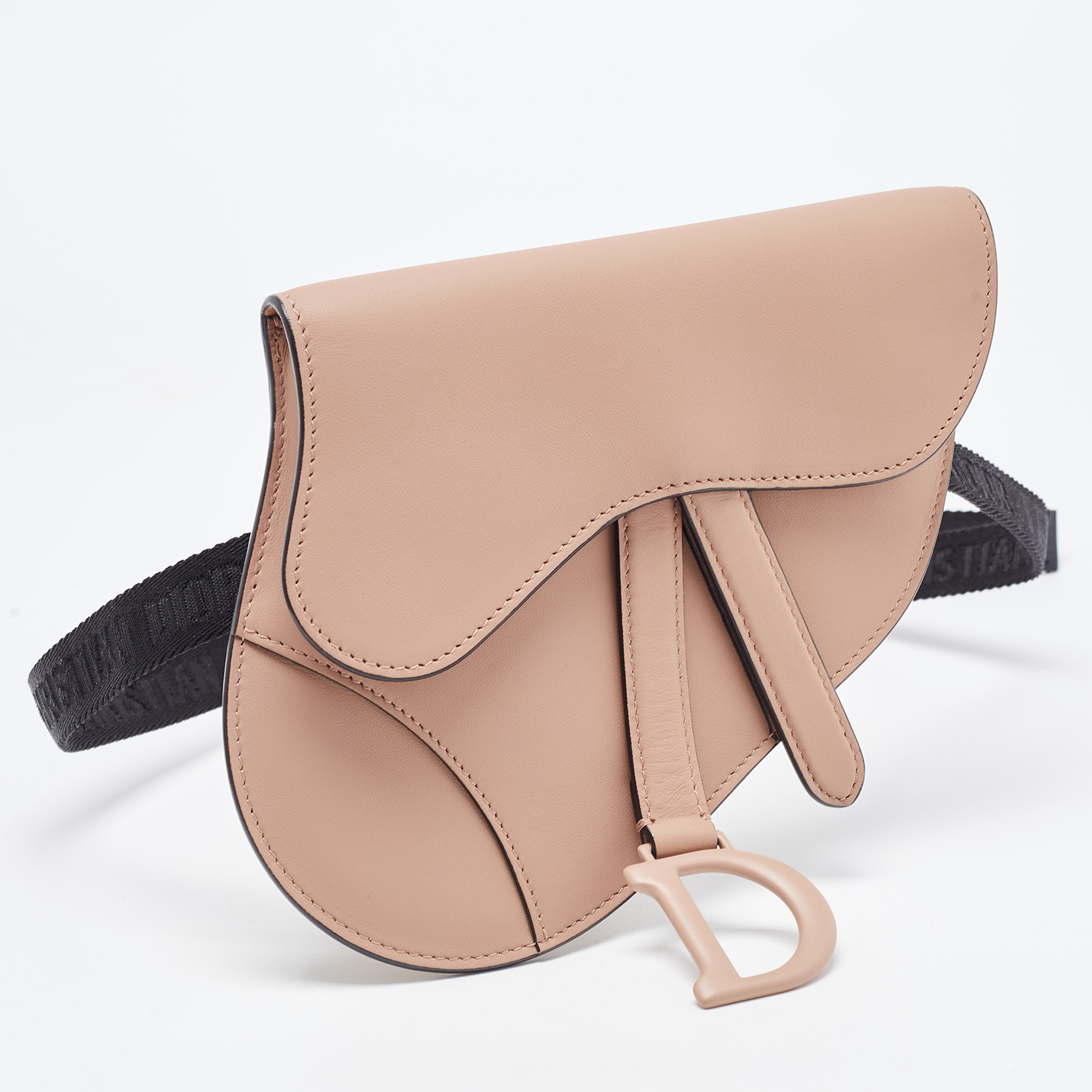 Dior Blush Ultra Matte Leather Saddle Convertible Belt Bag