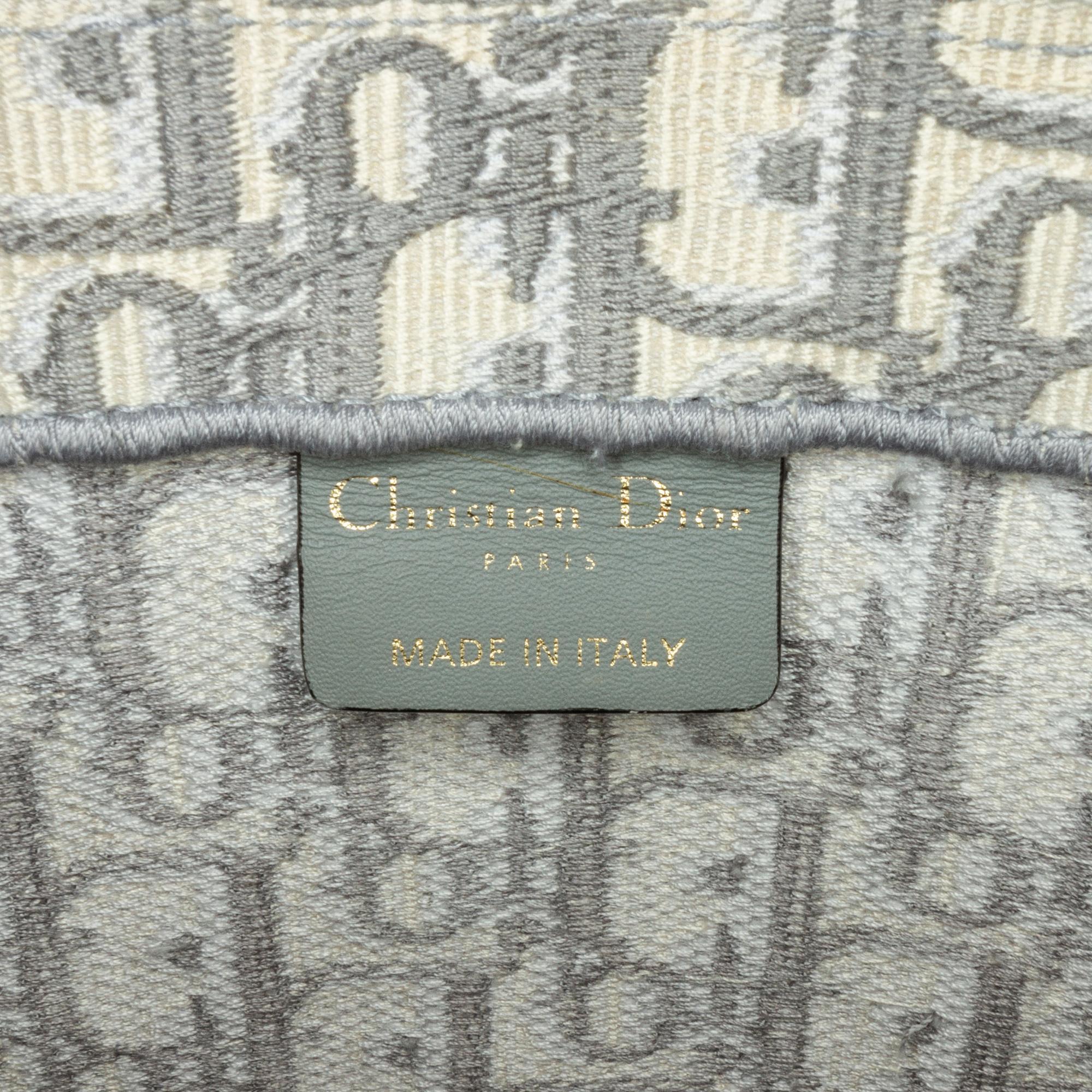 Dior Grey Large Oblique Book Tote