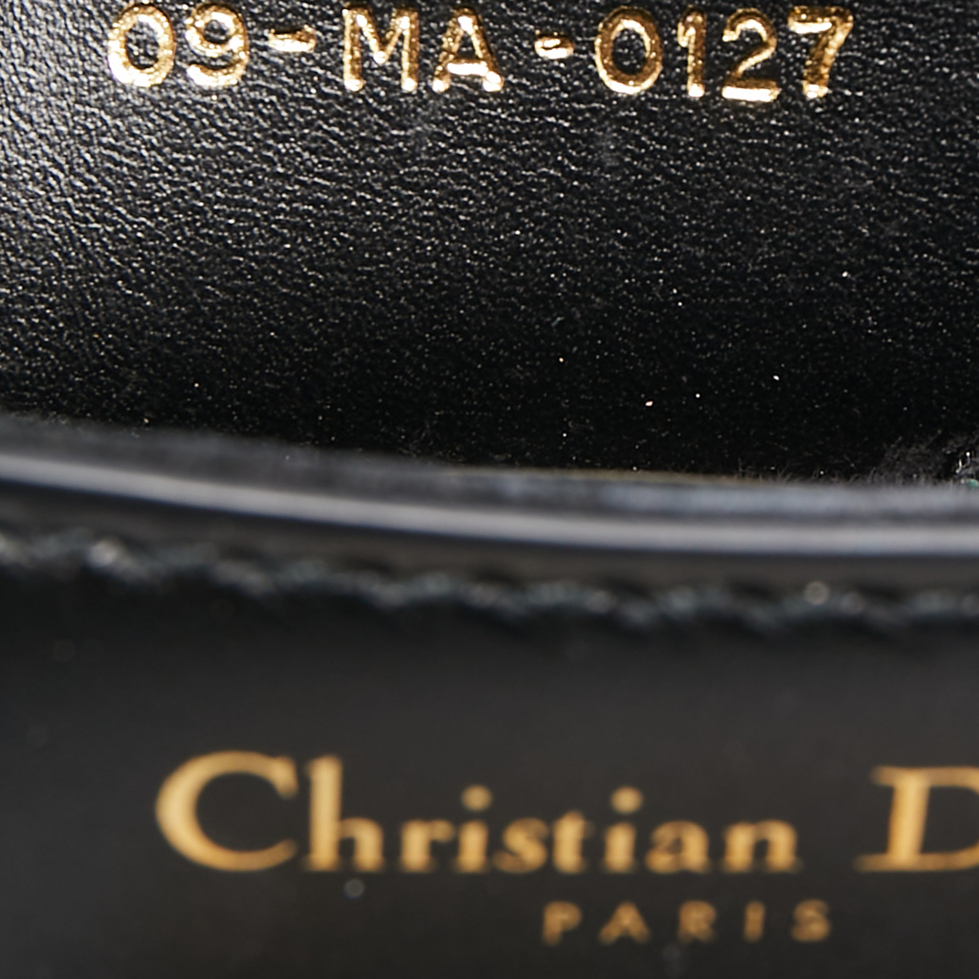 Dior Black Leather Mini D-Fence Saddle Bag