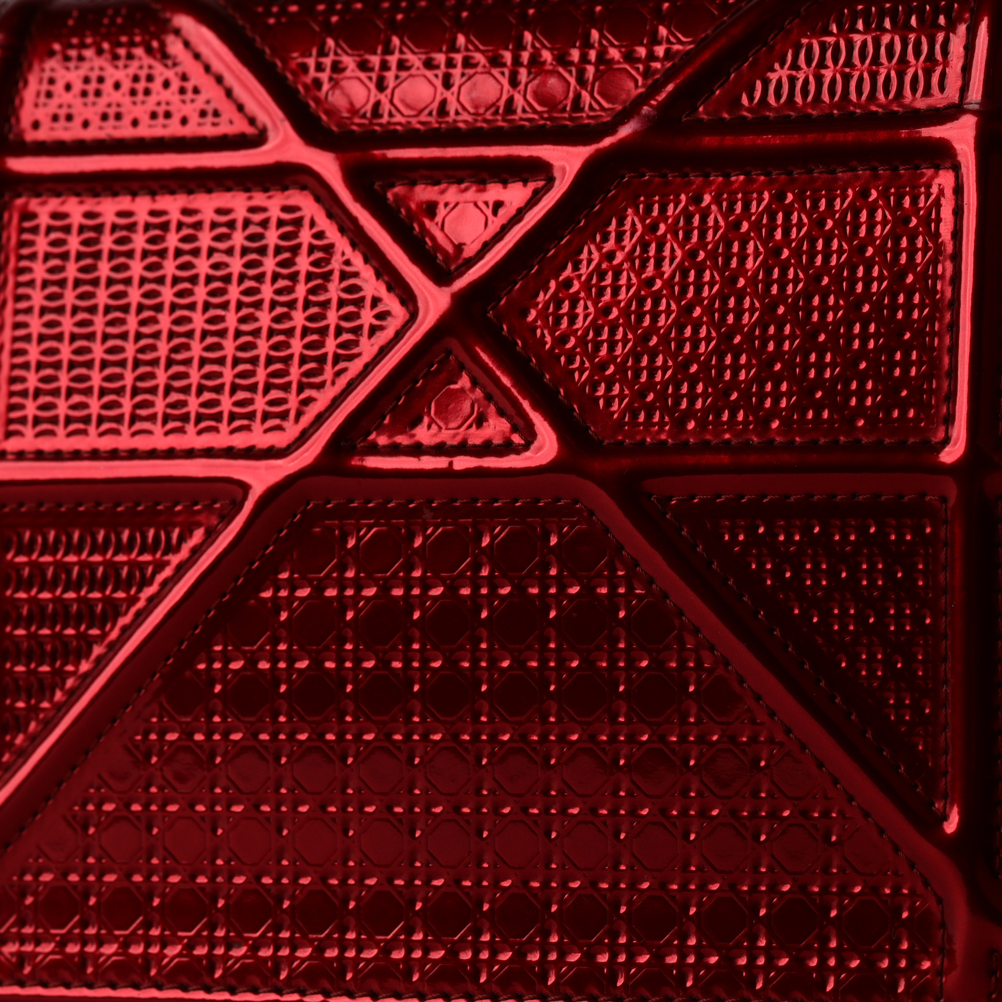 Dior Red Micro Cannage WOC Diorama Bag