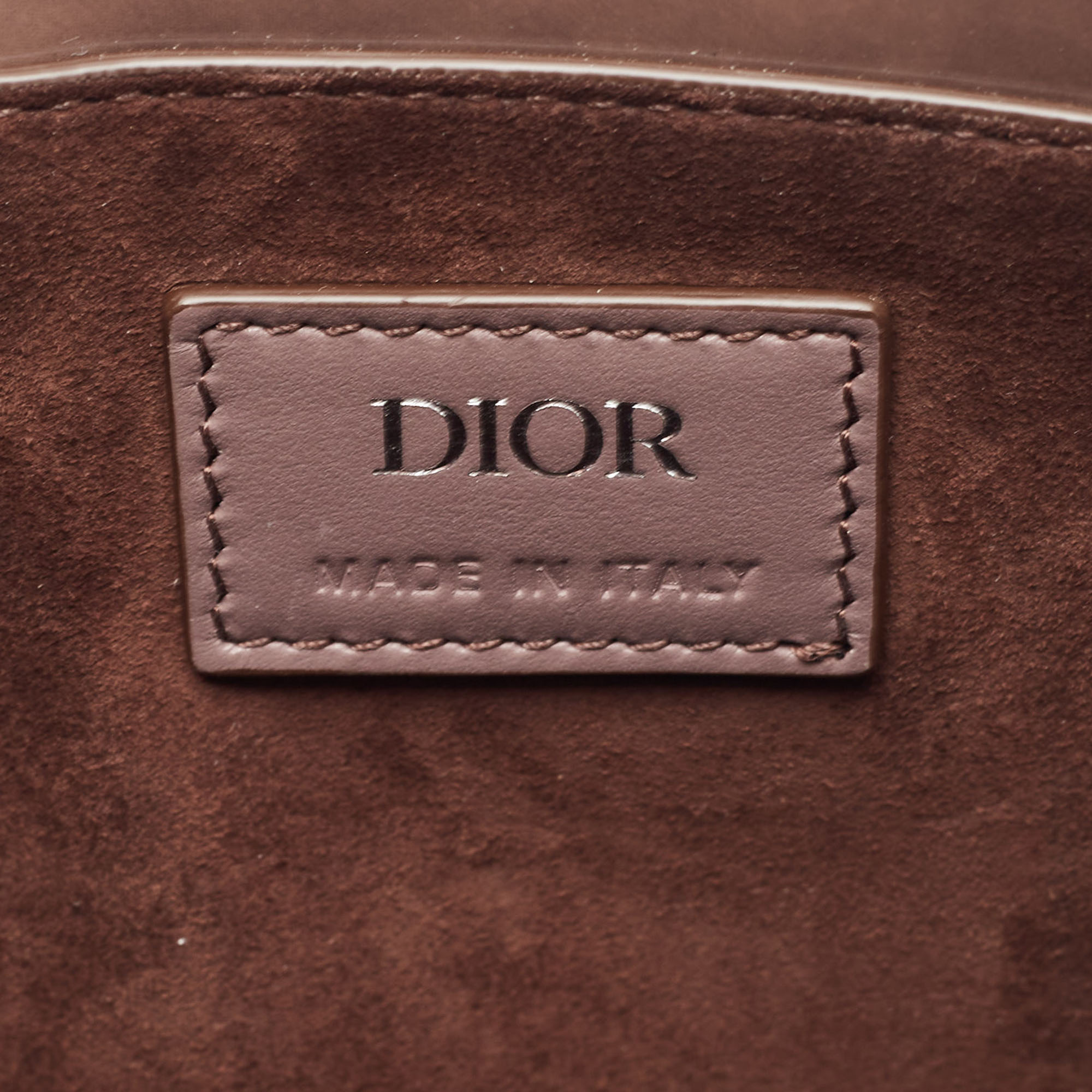 Dior Mauve Oblique Gravity Patent Leather Boxy Bag