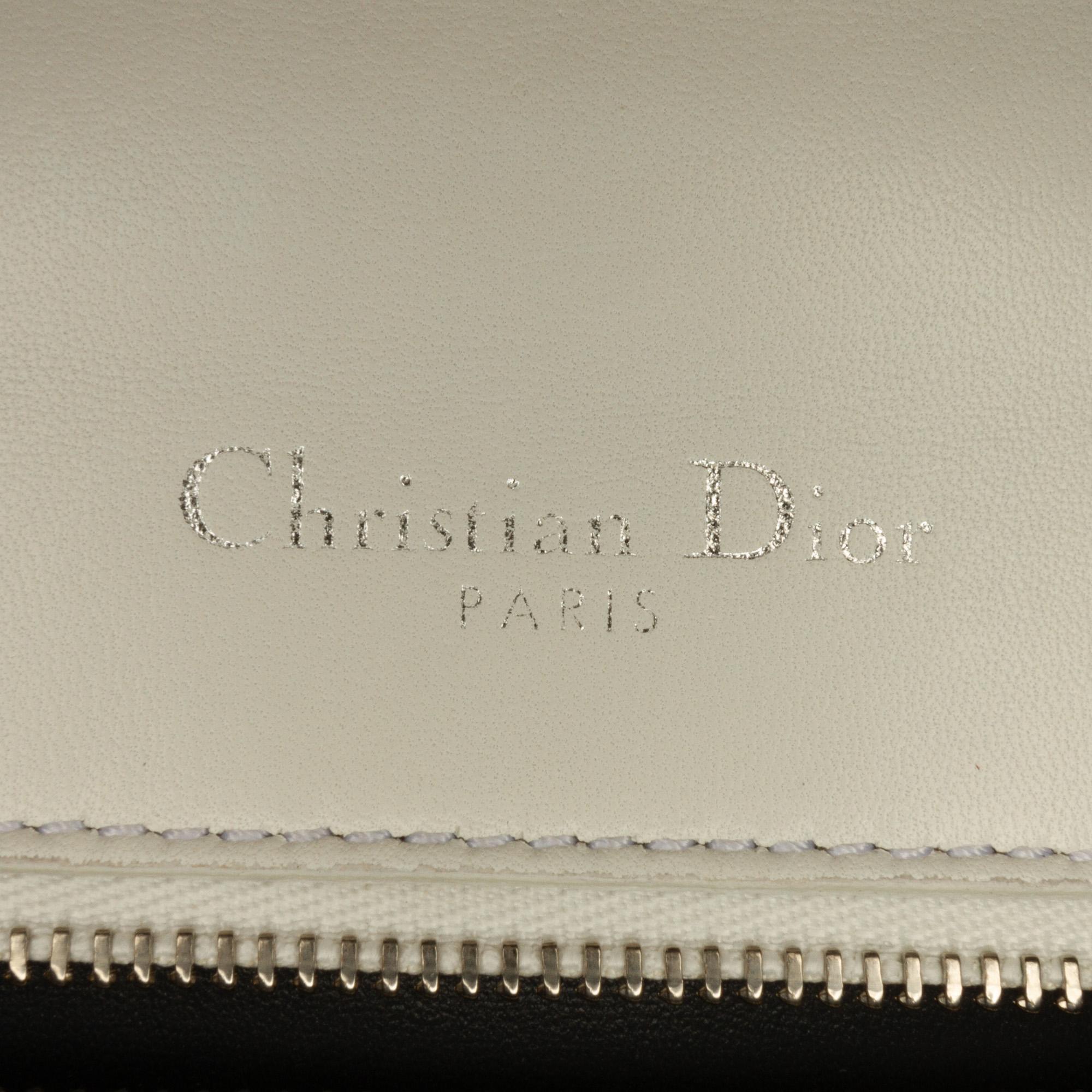 Dior White Medium Patent Diorama