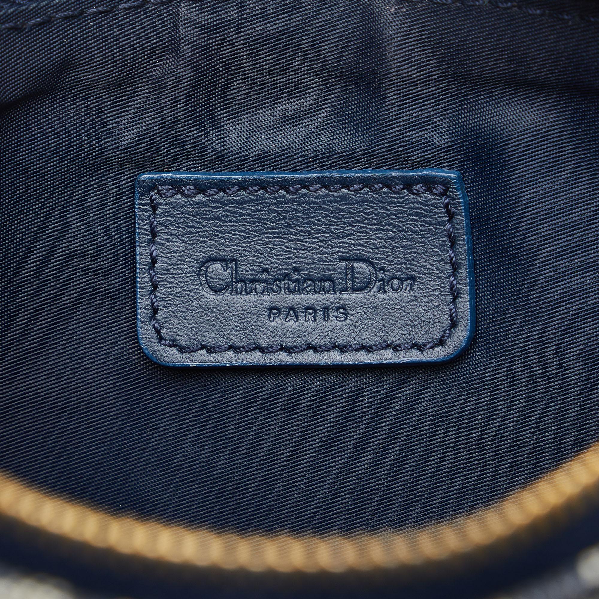 Dior Blue Mini Oblique Saddle