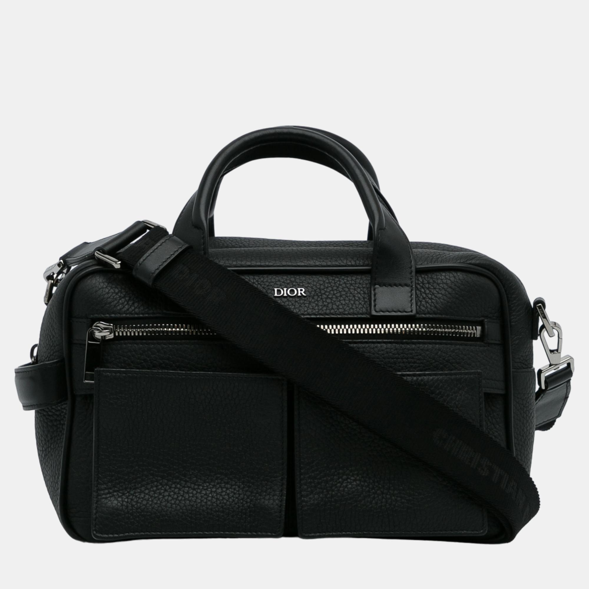 Dior Black Safari Messenger Bag