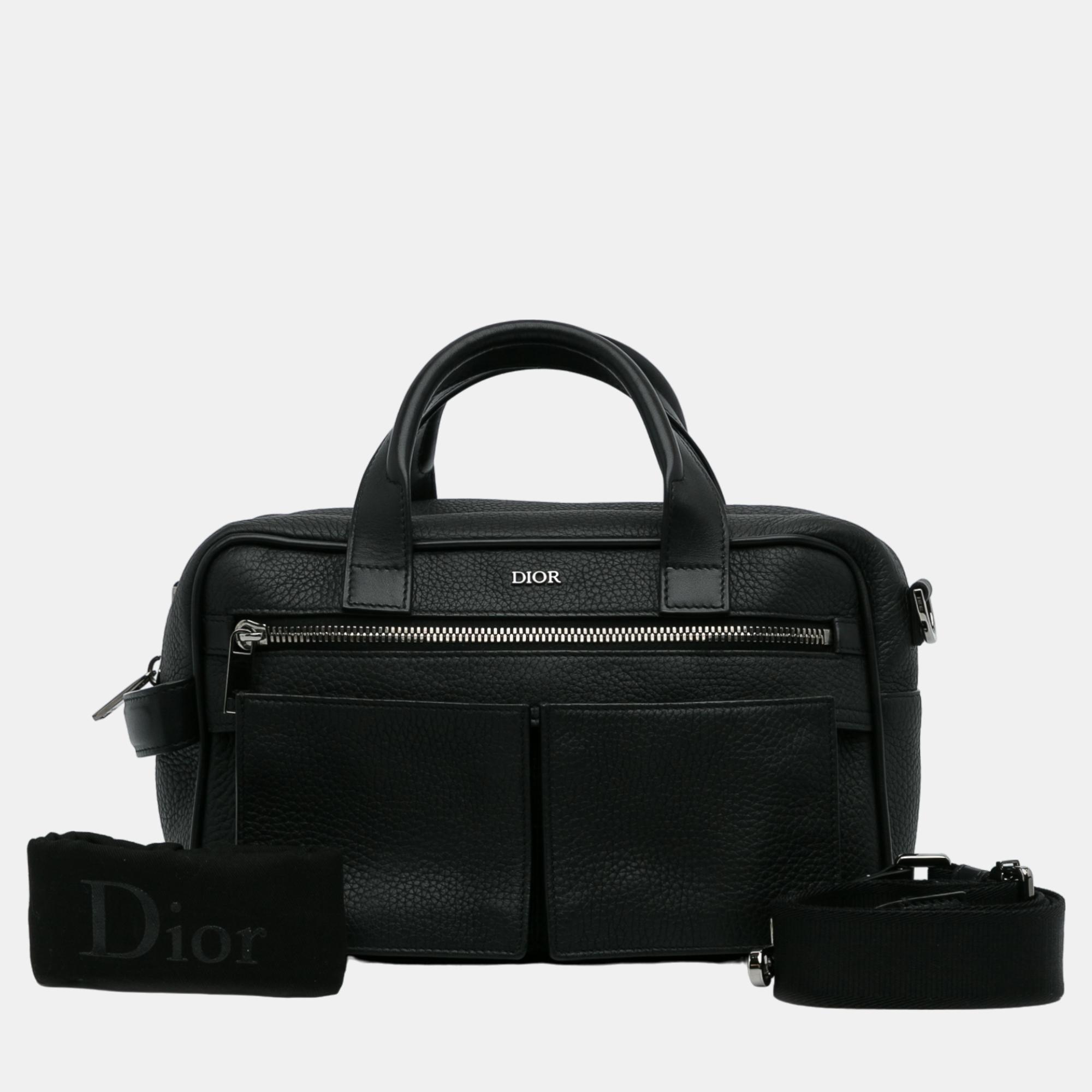 Dior Black Safari Messenger Bag