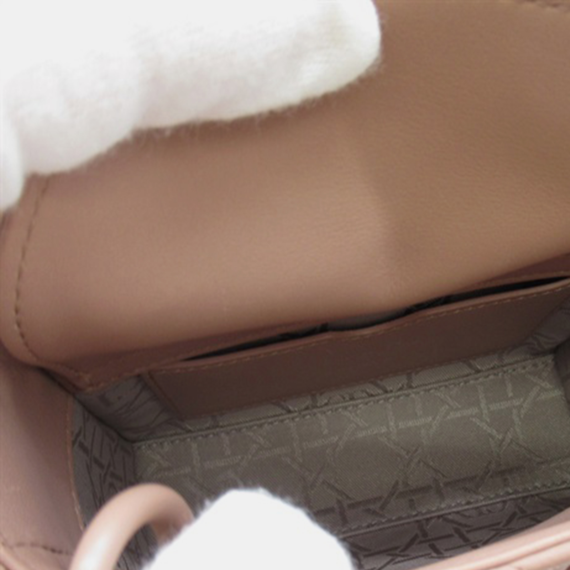 Dior Brown Mini Cannage Leather Lady Dior Bag
