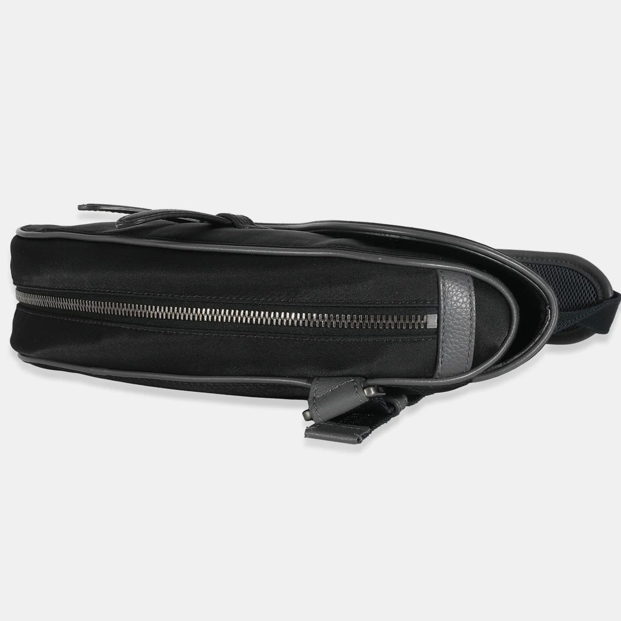 Dior Black Leather Saddle Shoulder Bag