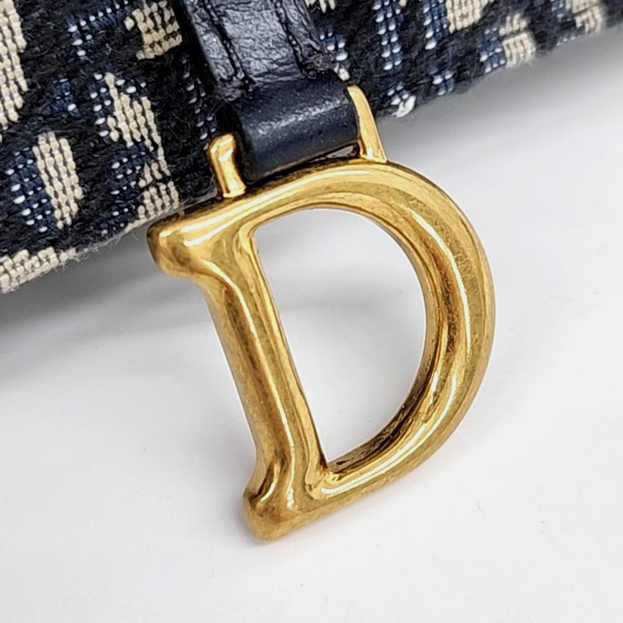 Christian Dior Oblique Saddle Chain Crossbody Bag