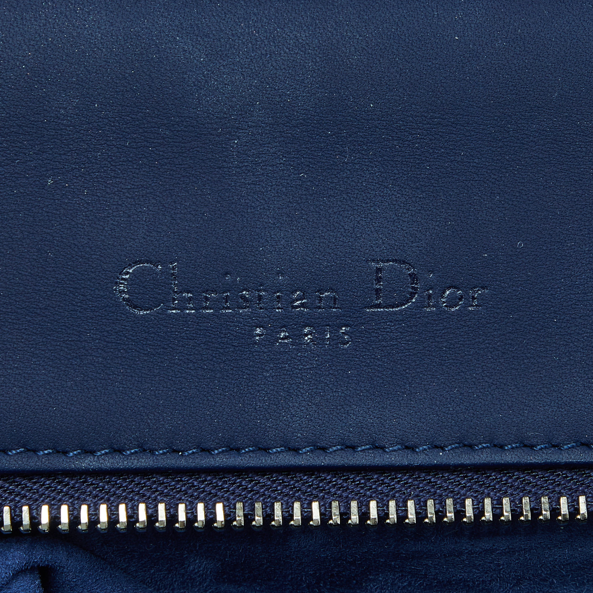 Dior Navy Blue Ultra Matte Leather Medium Diorama Flap Shoulder Bag