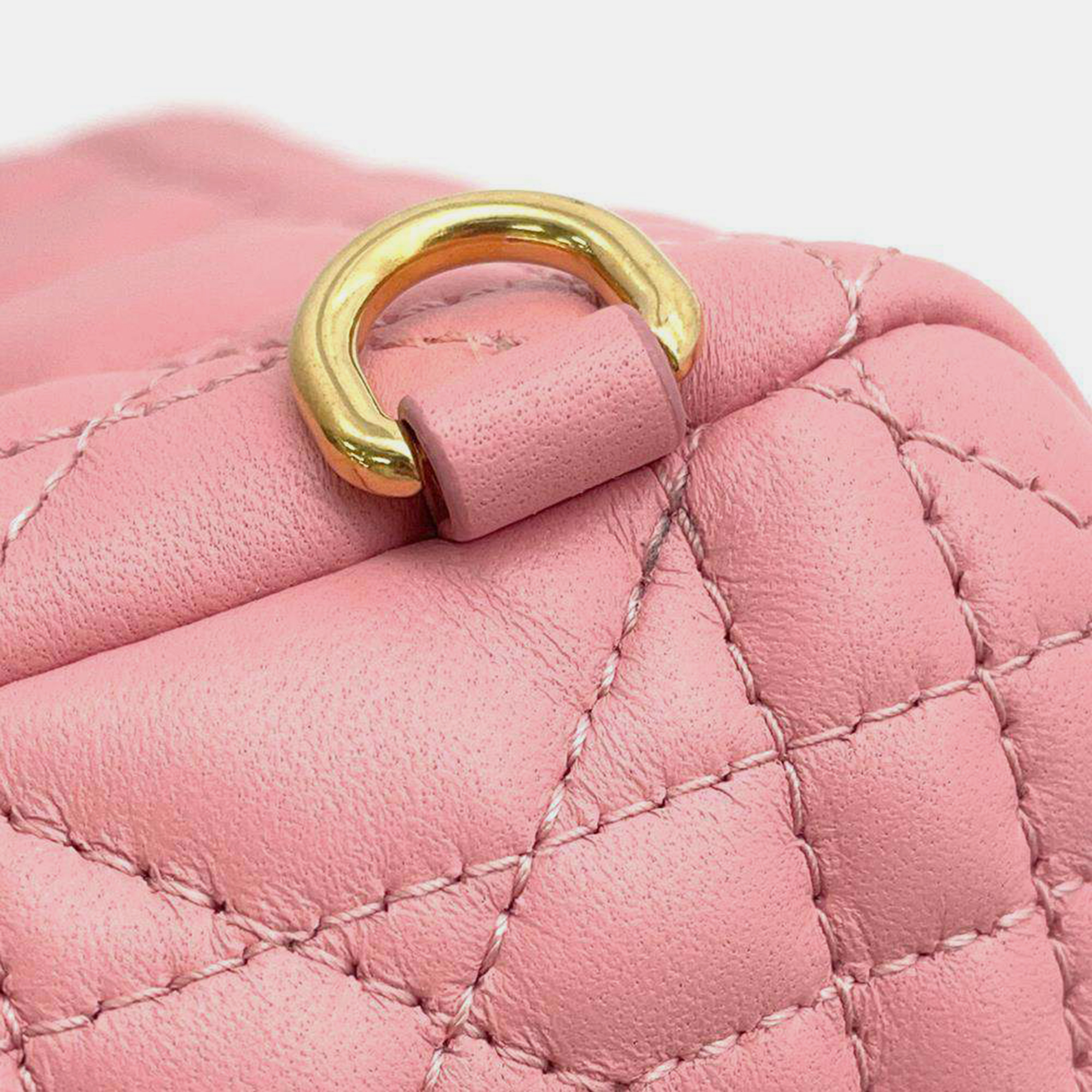 Dior Pink Cannage Leather Mini Dioramour Backpack