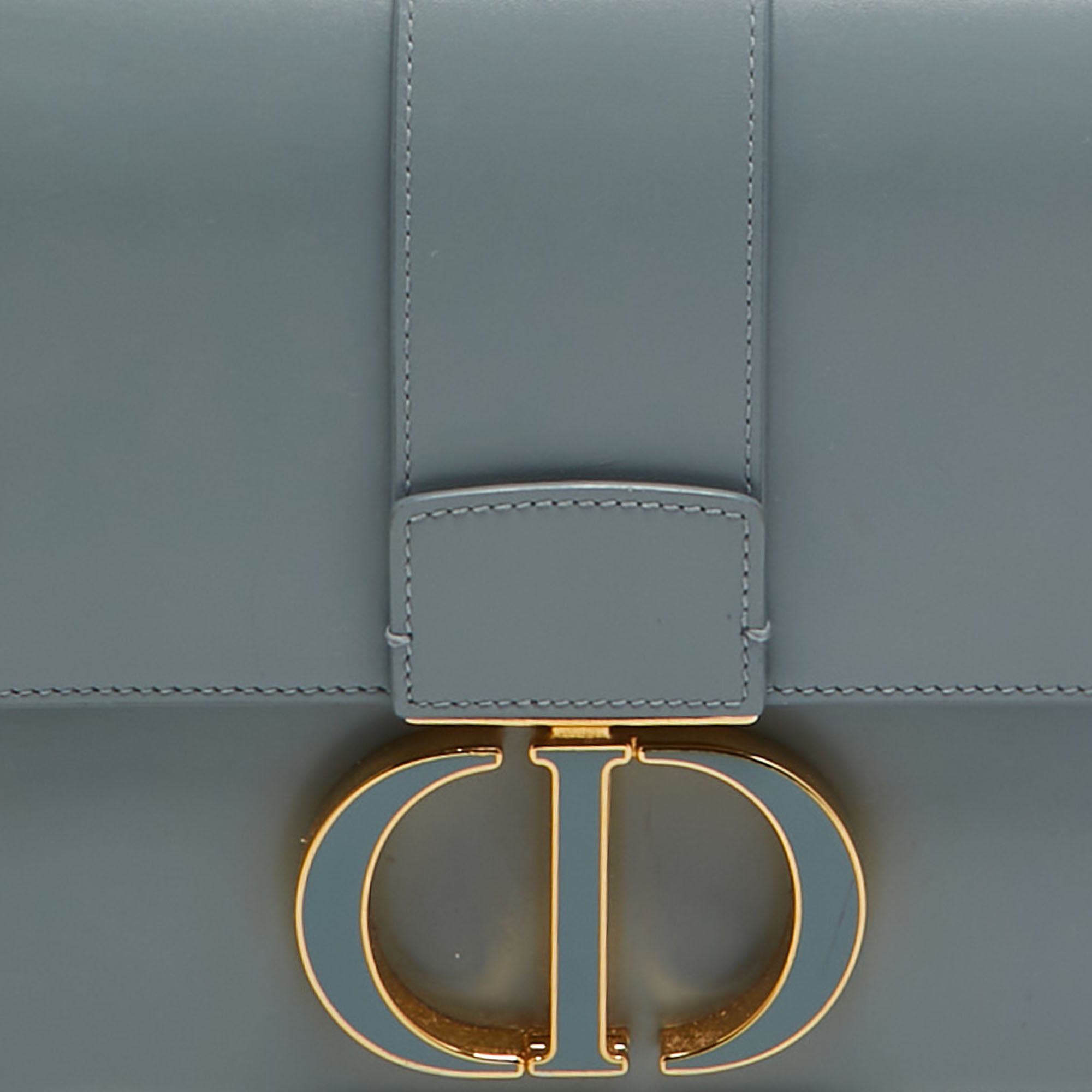 Dior Pale Blue Leather 30 Montaigne Shoulder Bag