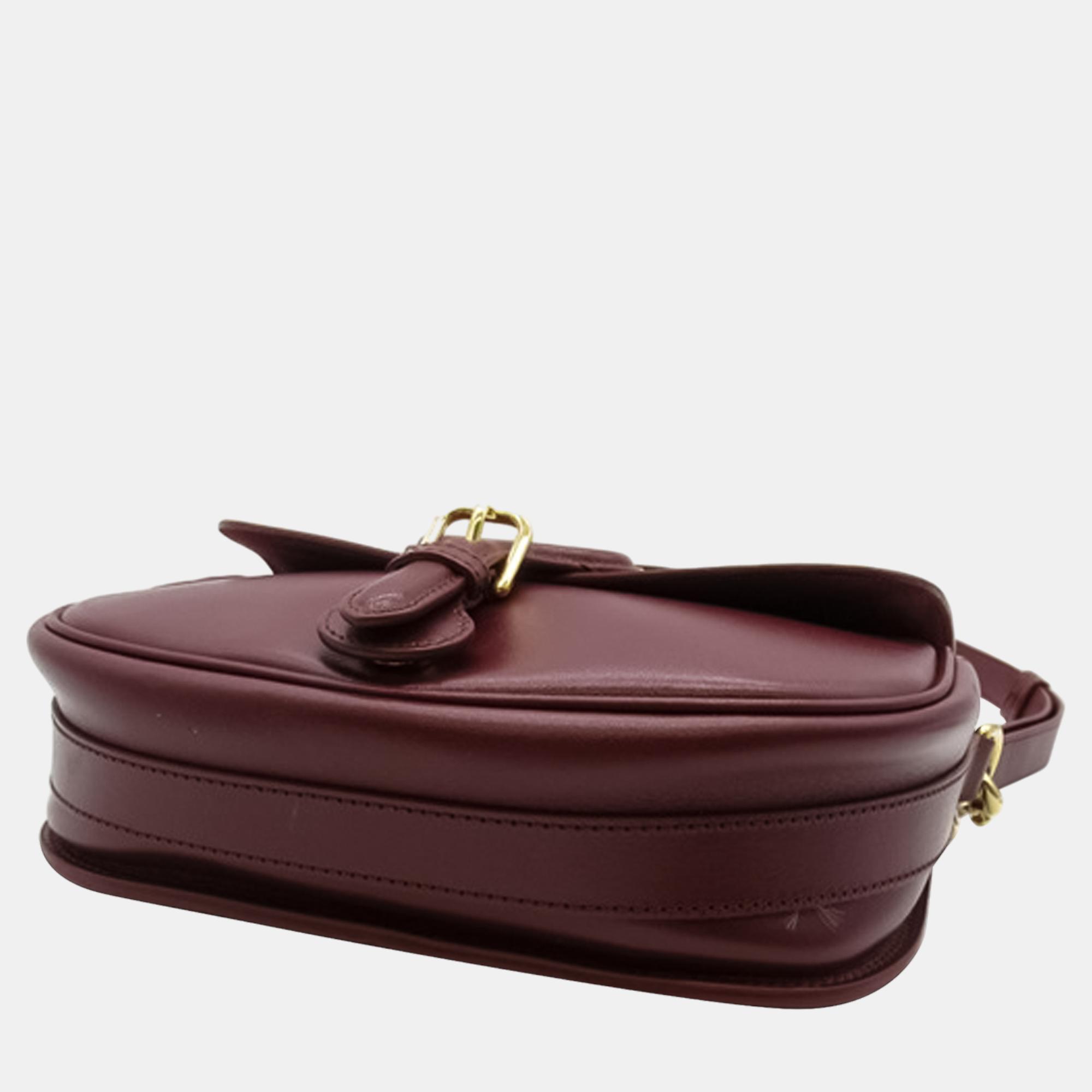 Dior Burgundy Medium Bobby Crossbody Bag