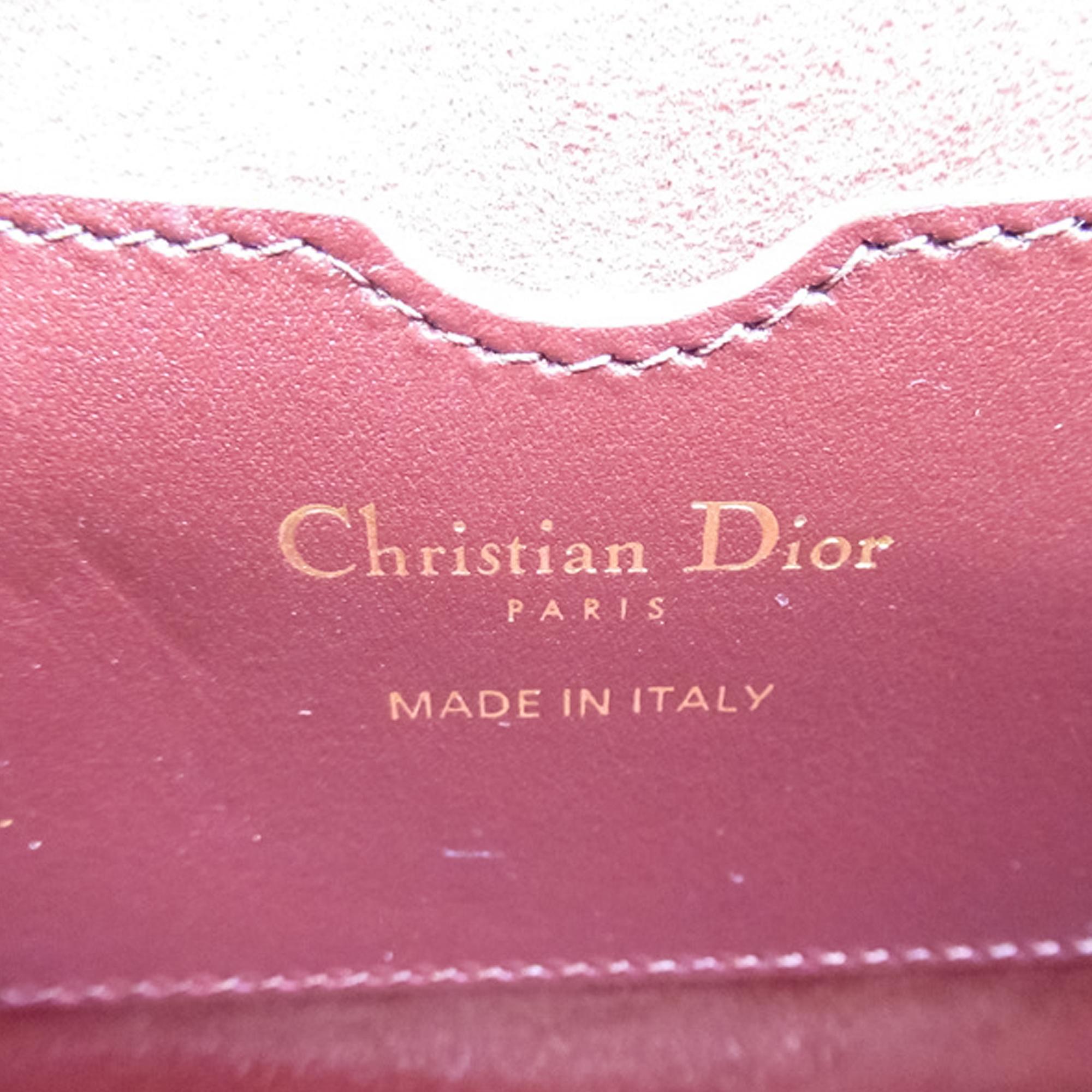 Dior Burgundy Medium Bobby Crossbody Bag
