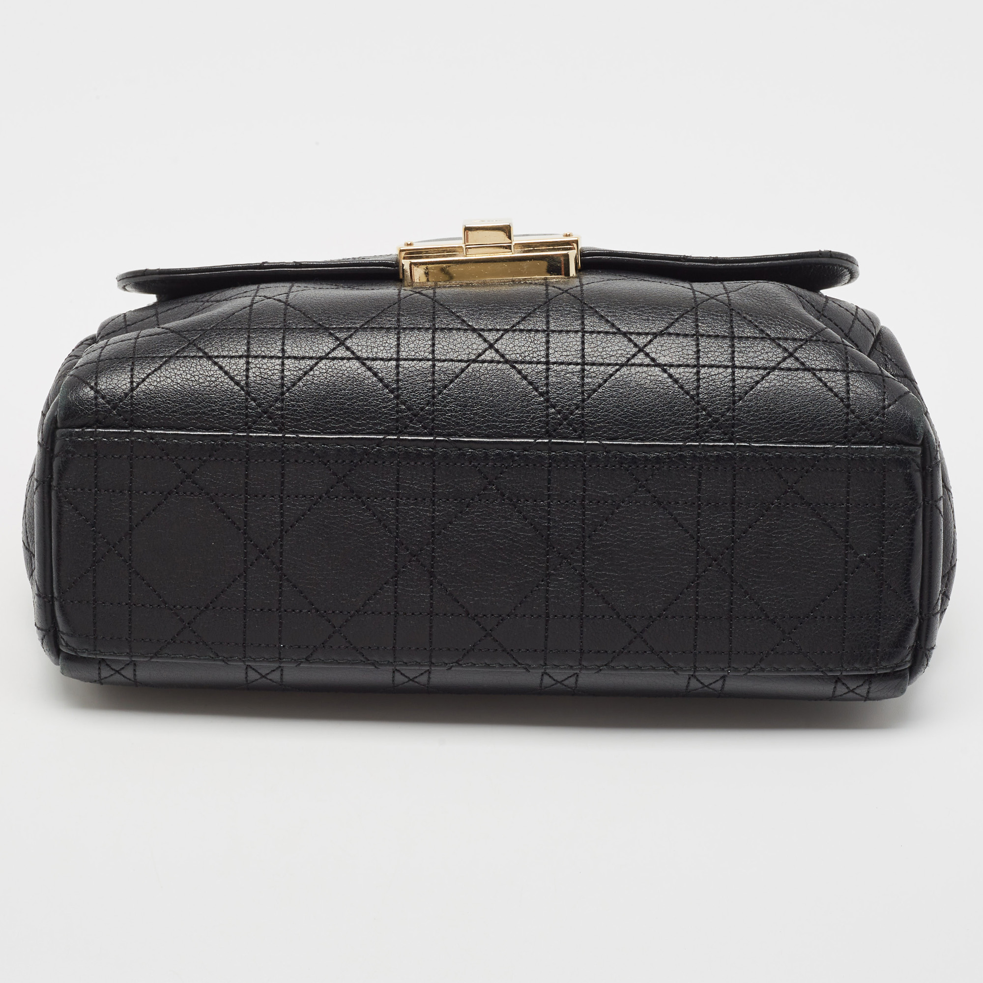 Dior Black Cannage Leather Small Diorling Shoulder Bag