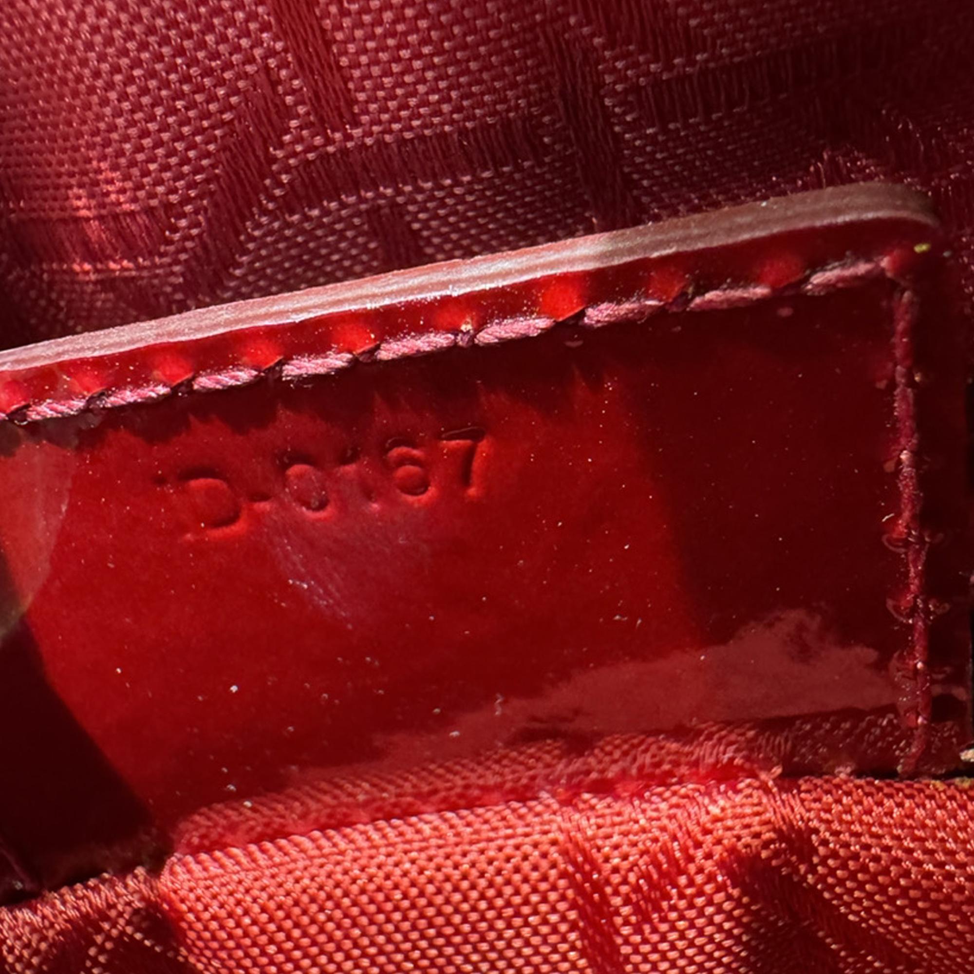 Dior Red Medium Patent Cannage Lady Dior
