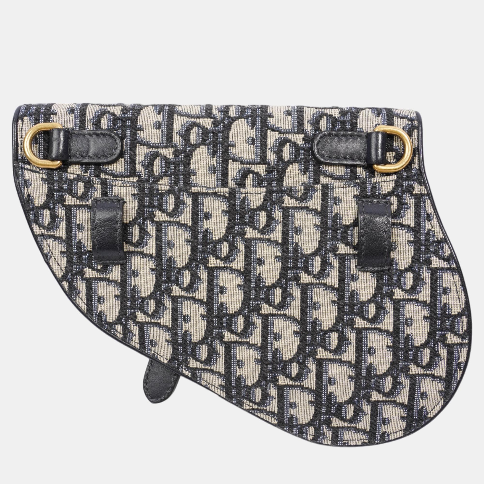 Christian Dior Saddle Belt Bag Oblique Canvas