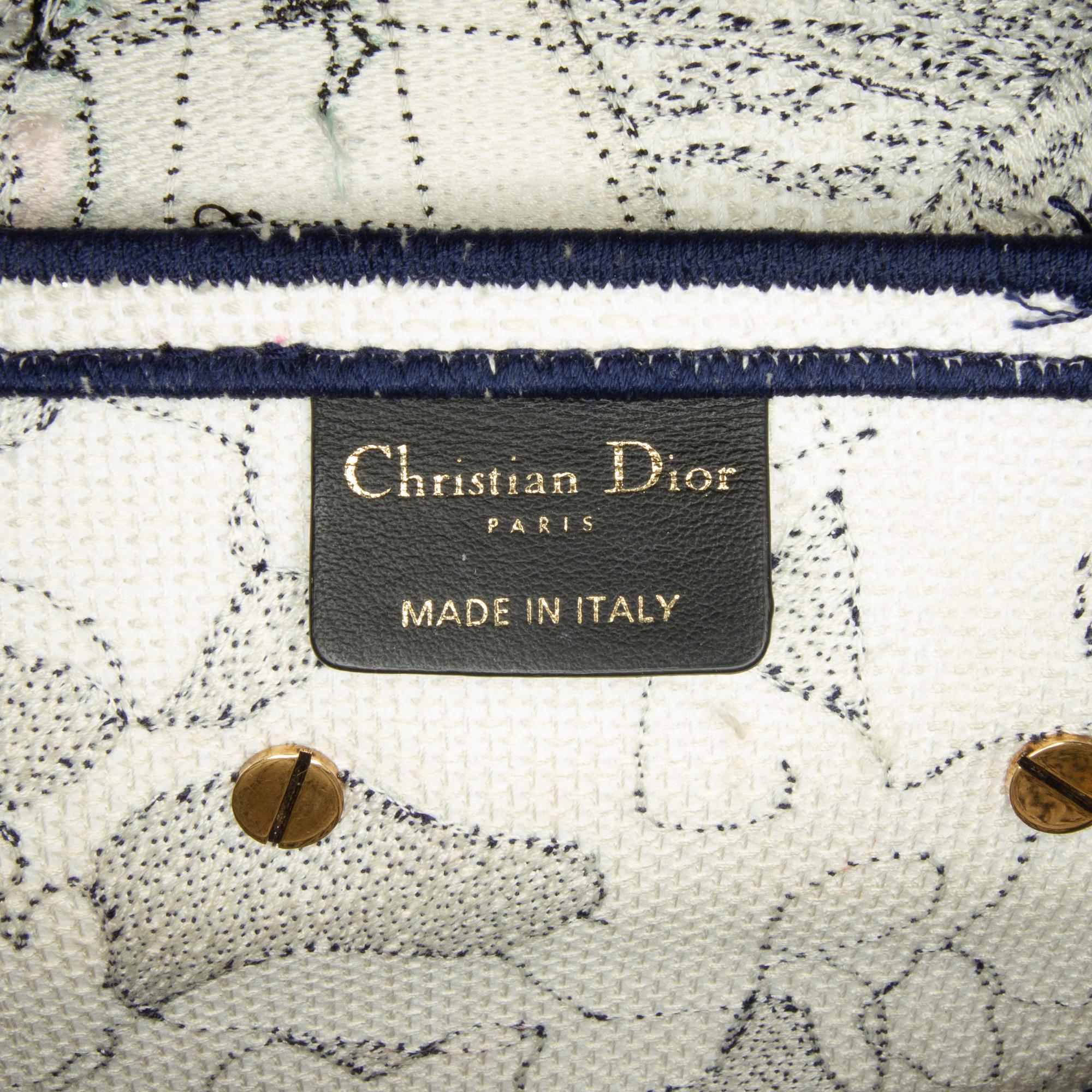 Dior Blue/White Around The World Saddle Bag