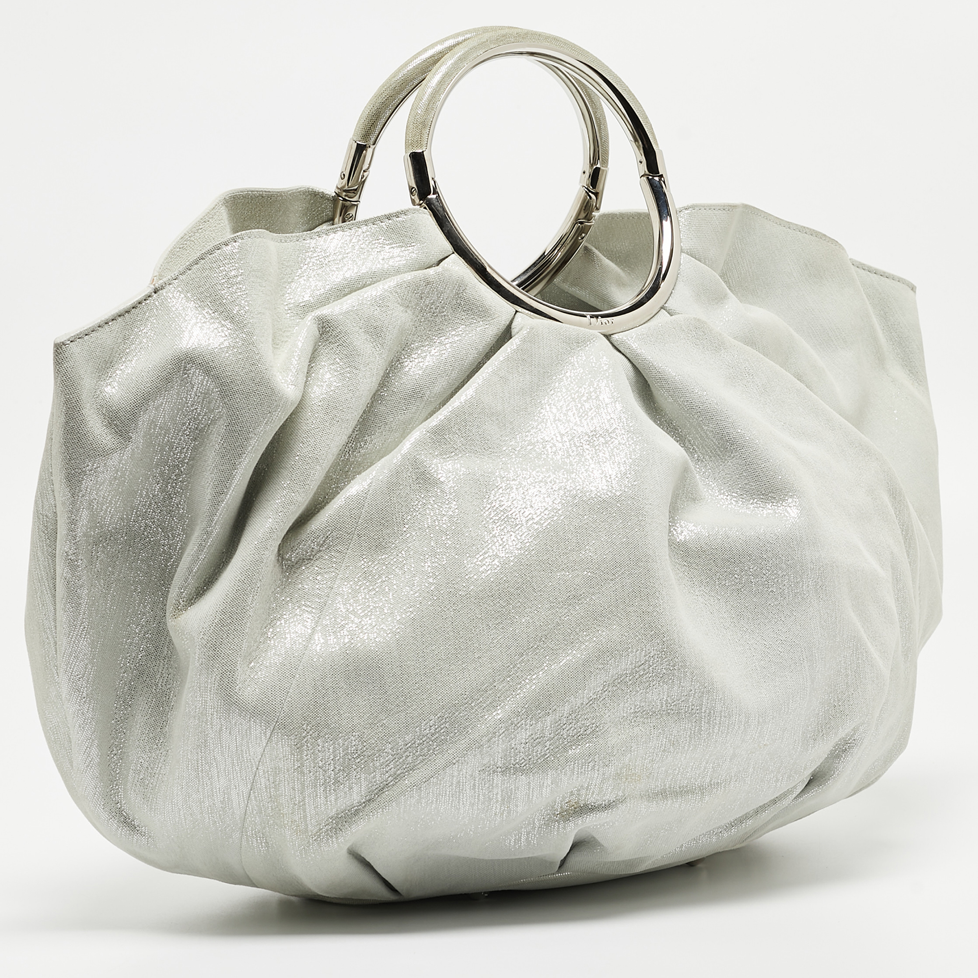 Dior Mint Green Shimmering Suede Babe Hobo