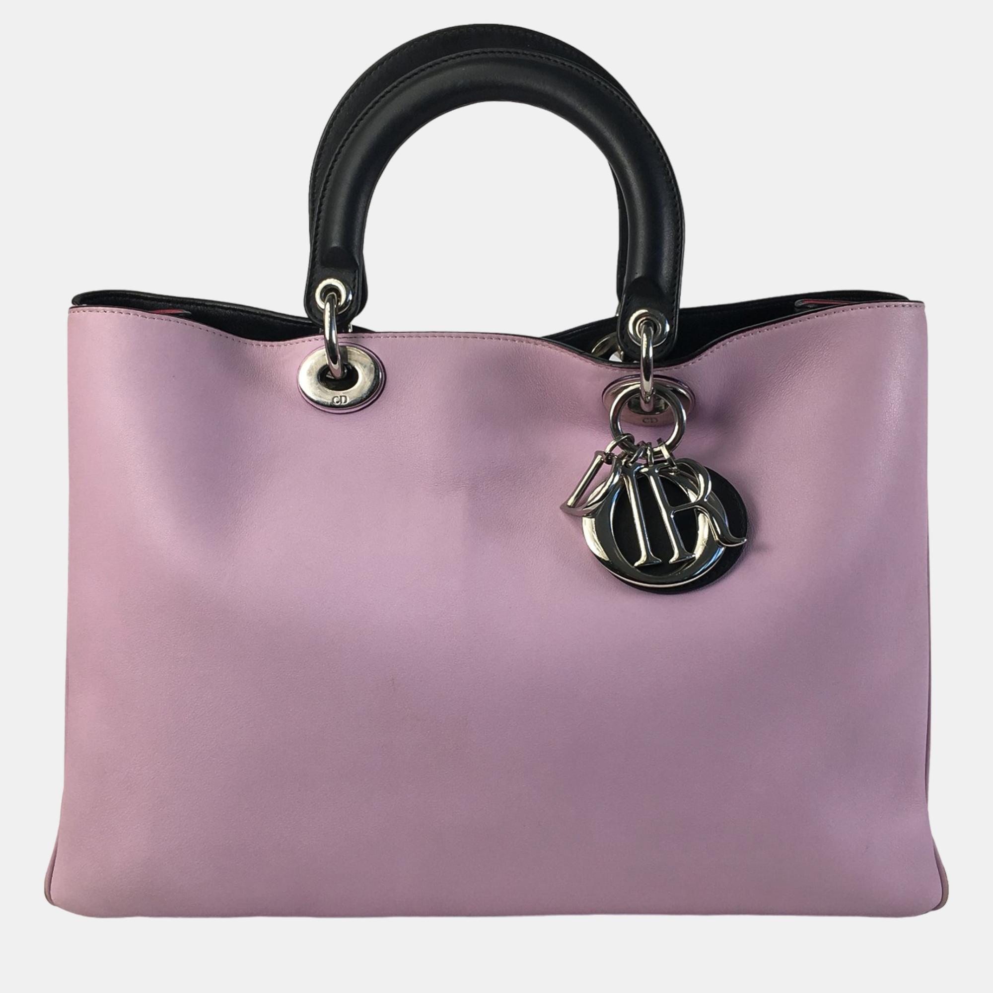 Dior purple large diorissimo satchel