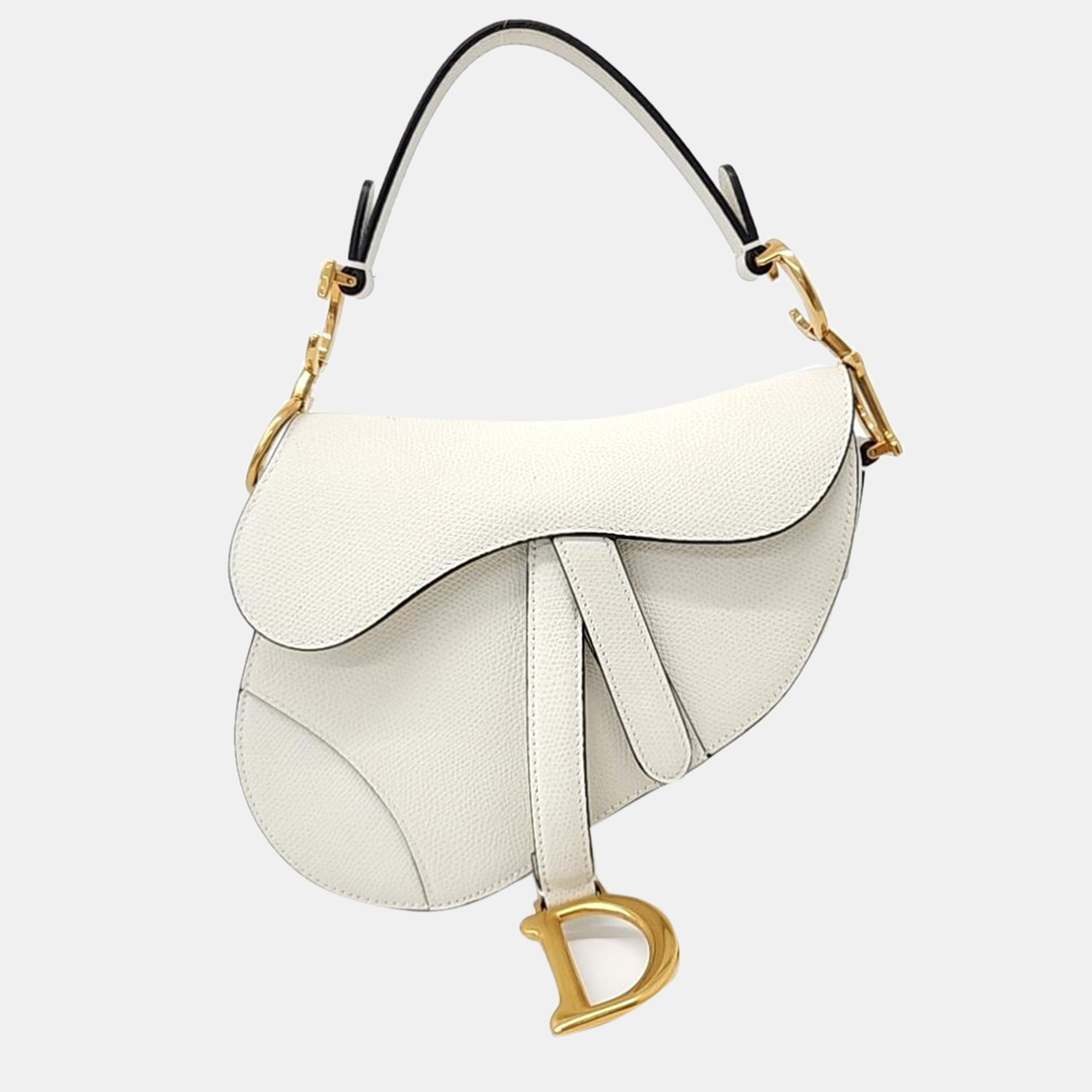 

Christian Dior Mini Saddle Bag M0447, White