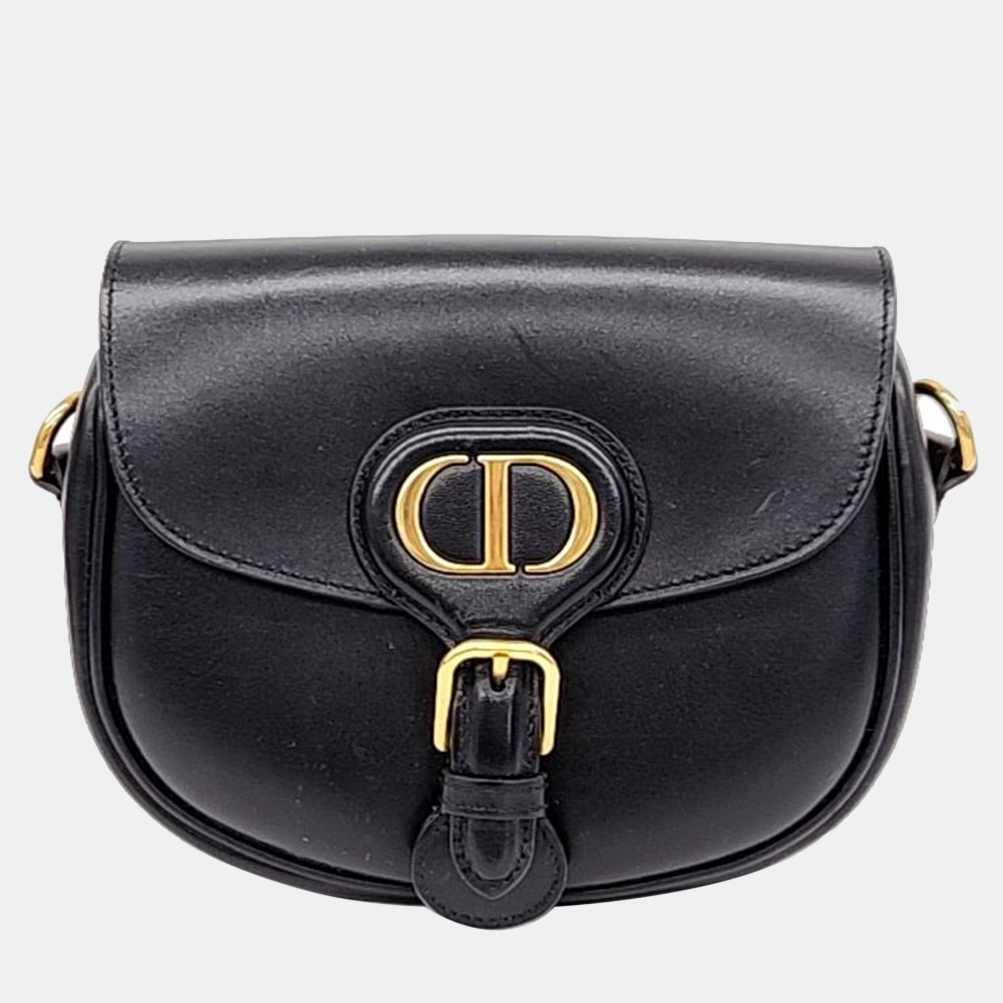 Dior black leather small bobby shoulder bag