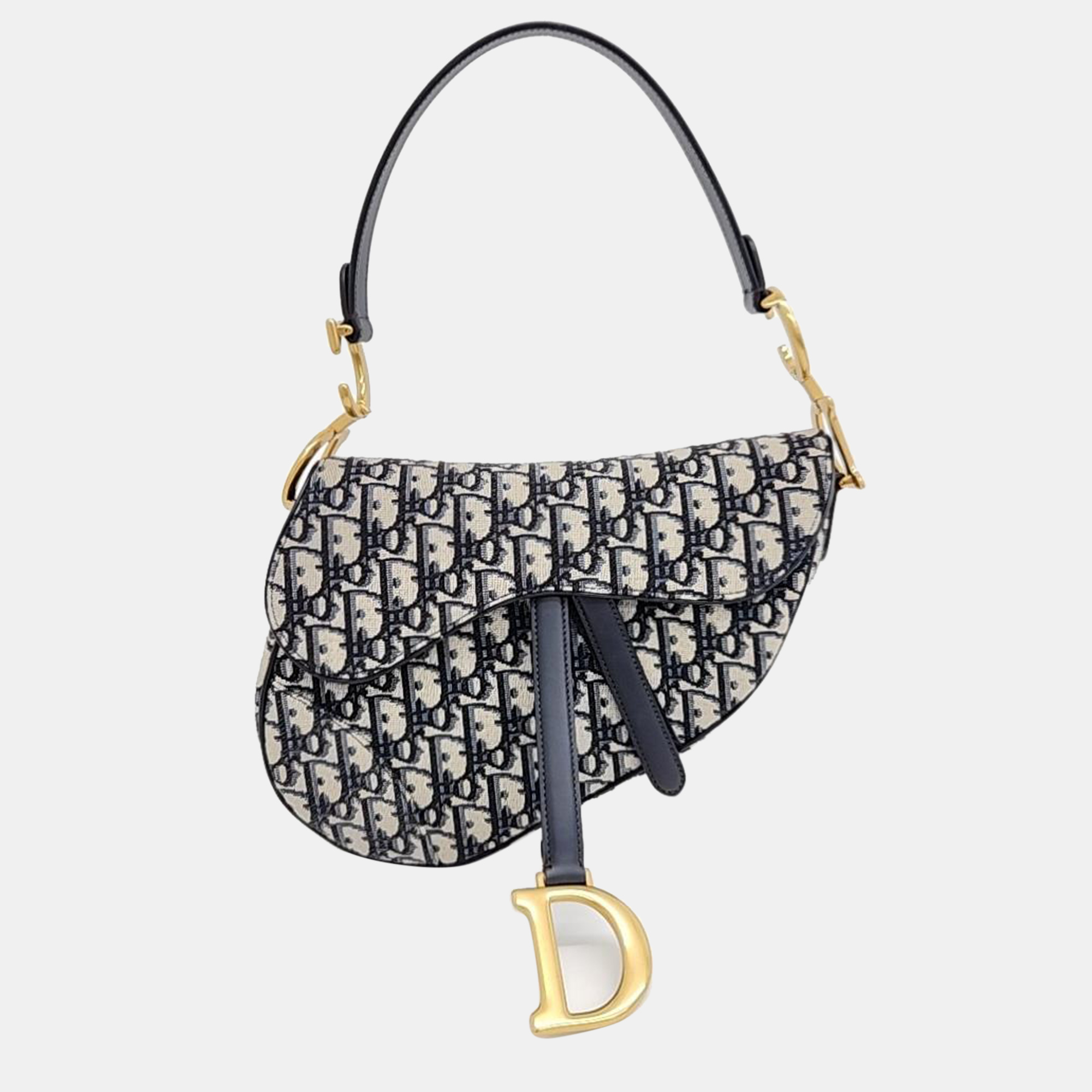 

Christian Dior Oblique Saddle Bag, Navy blue