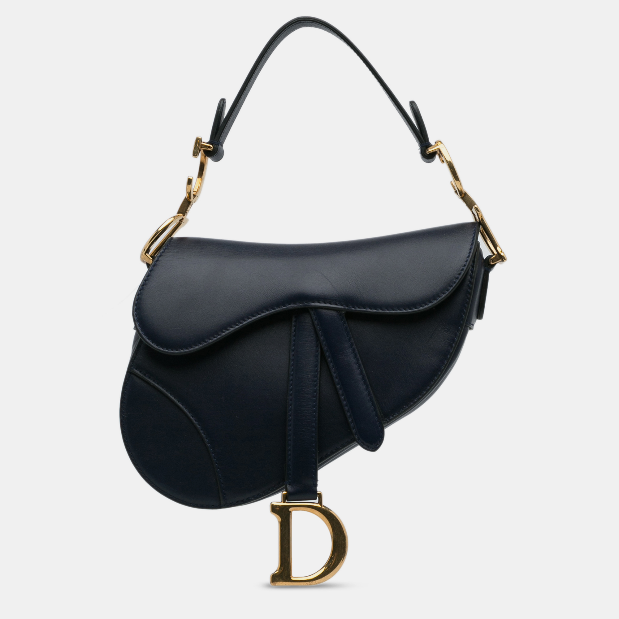 Dior mini leather saddle bag