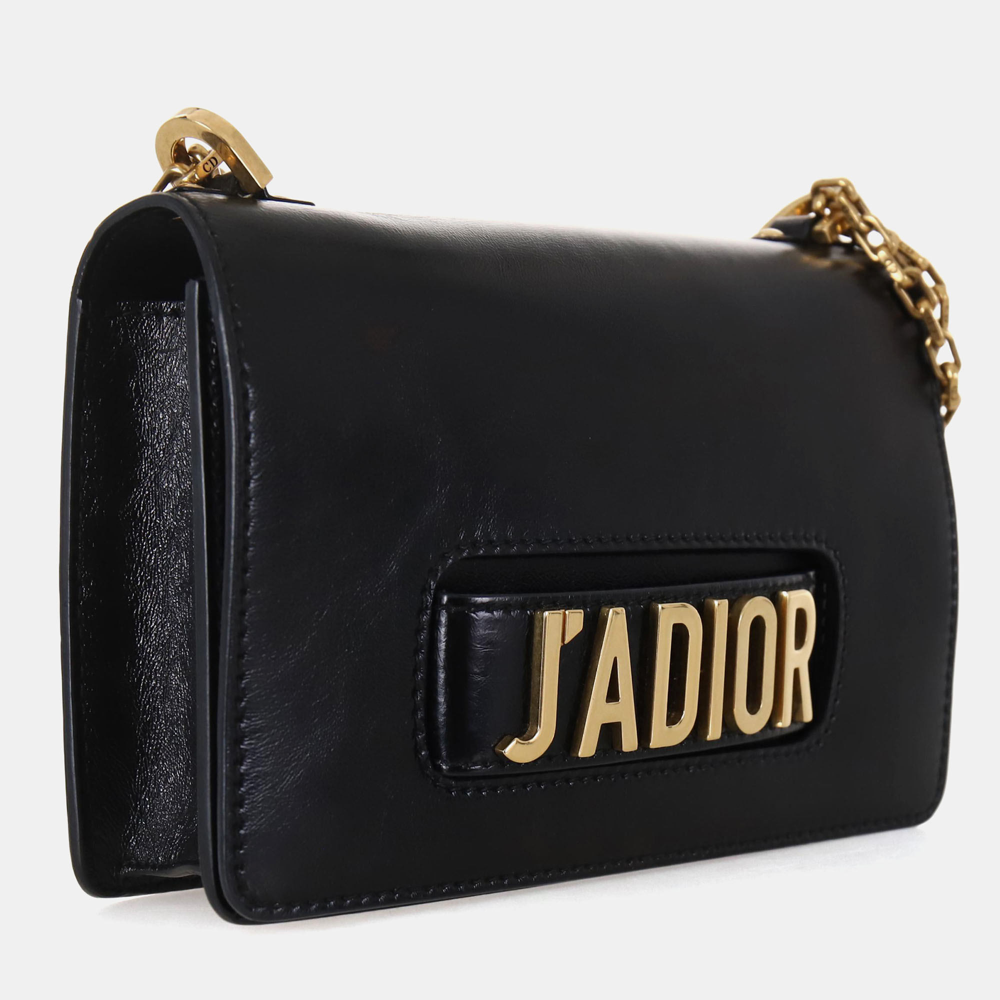 Dior Black Patent Leather J'Adior Flap Bag