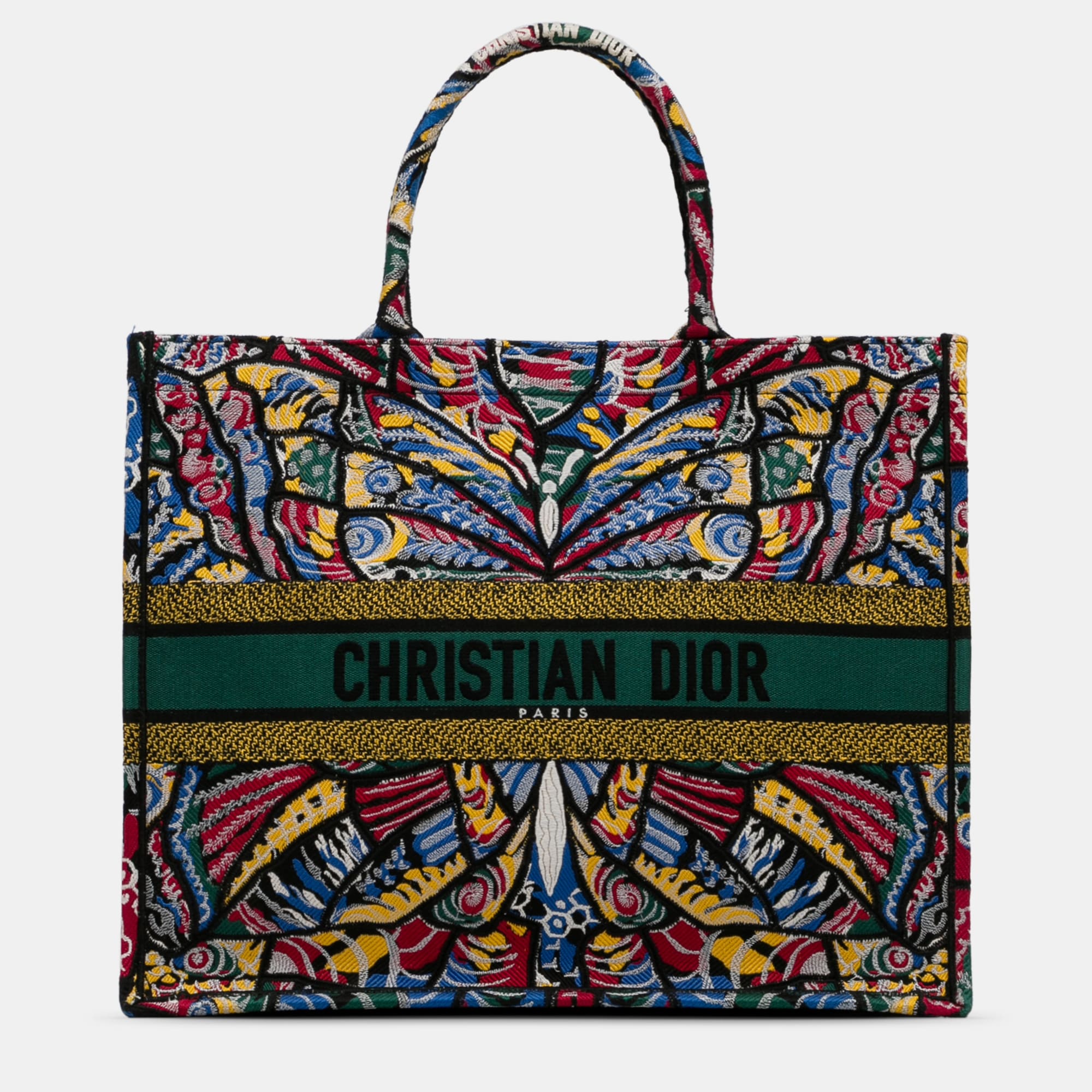 Dior large butterfly book tote