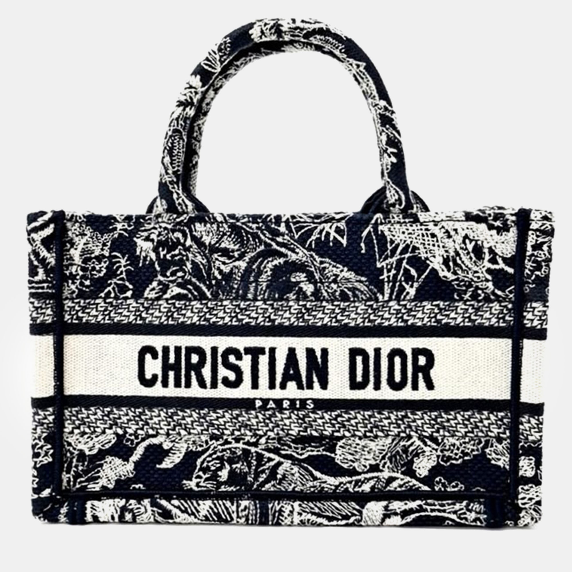 Christian dior book tote mini strap bag