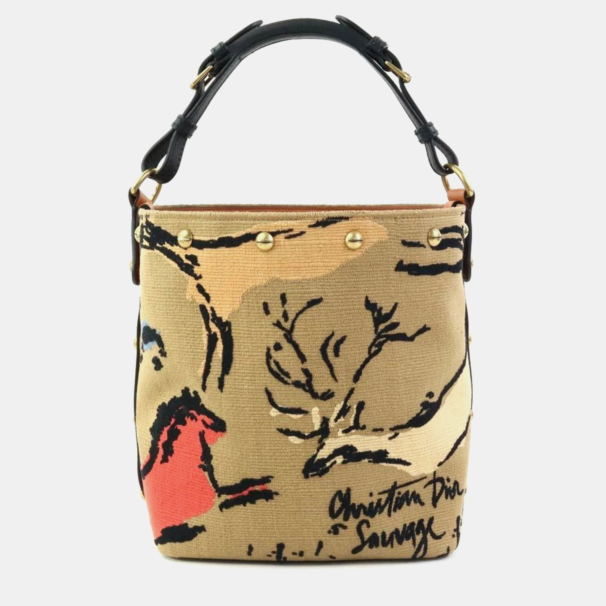 Dior Multicolour Embroidered Canvas Small DiorAvenue Bucket Bag, Black
Dior Multicolour Embroidered Canvas Small DiorAvenue Bucket Bag, Black