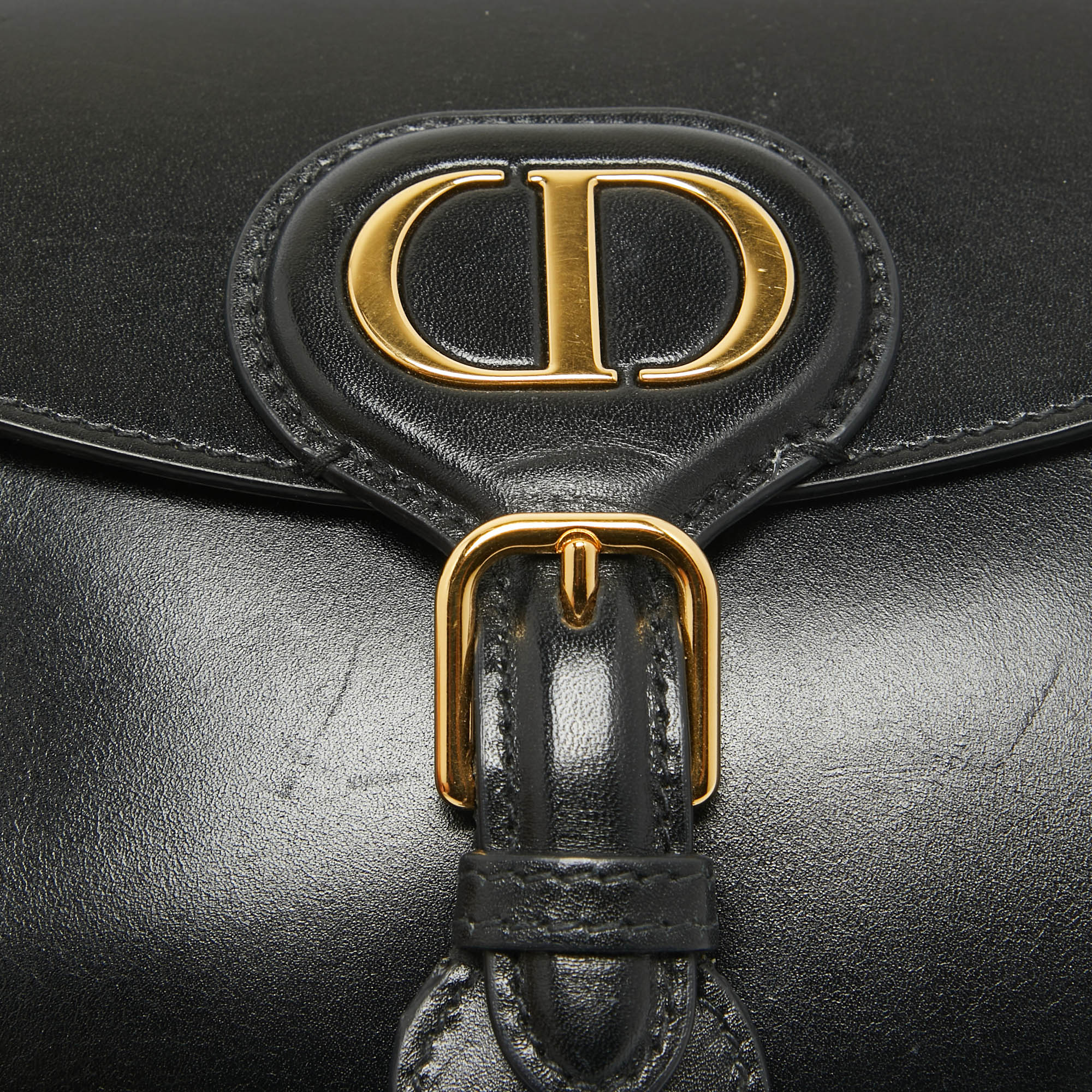 Dior Black Leather Small Bobby Bag