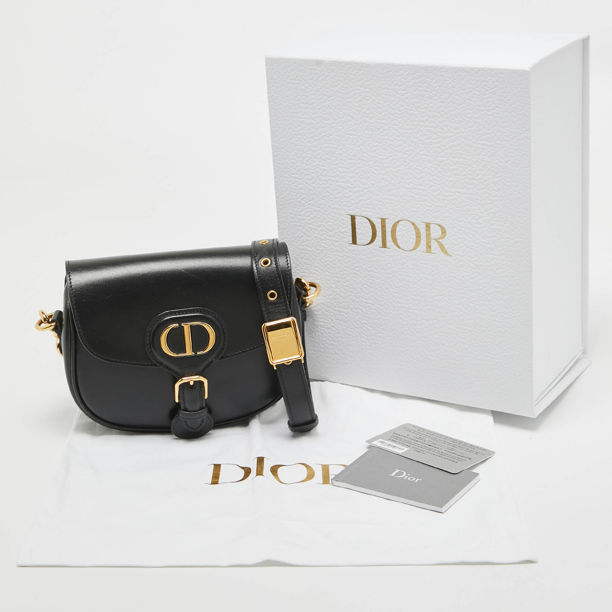 Dior Black Leather Small Bobby Bag