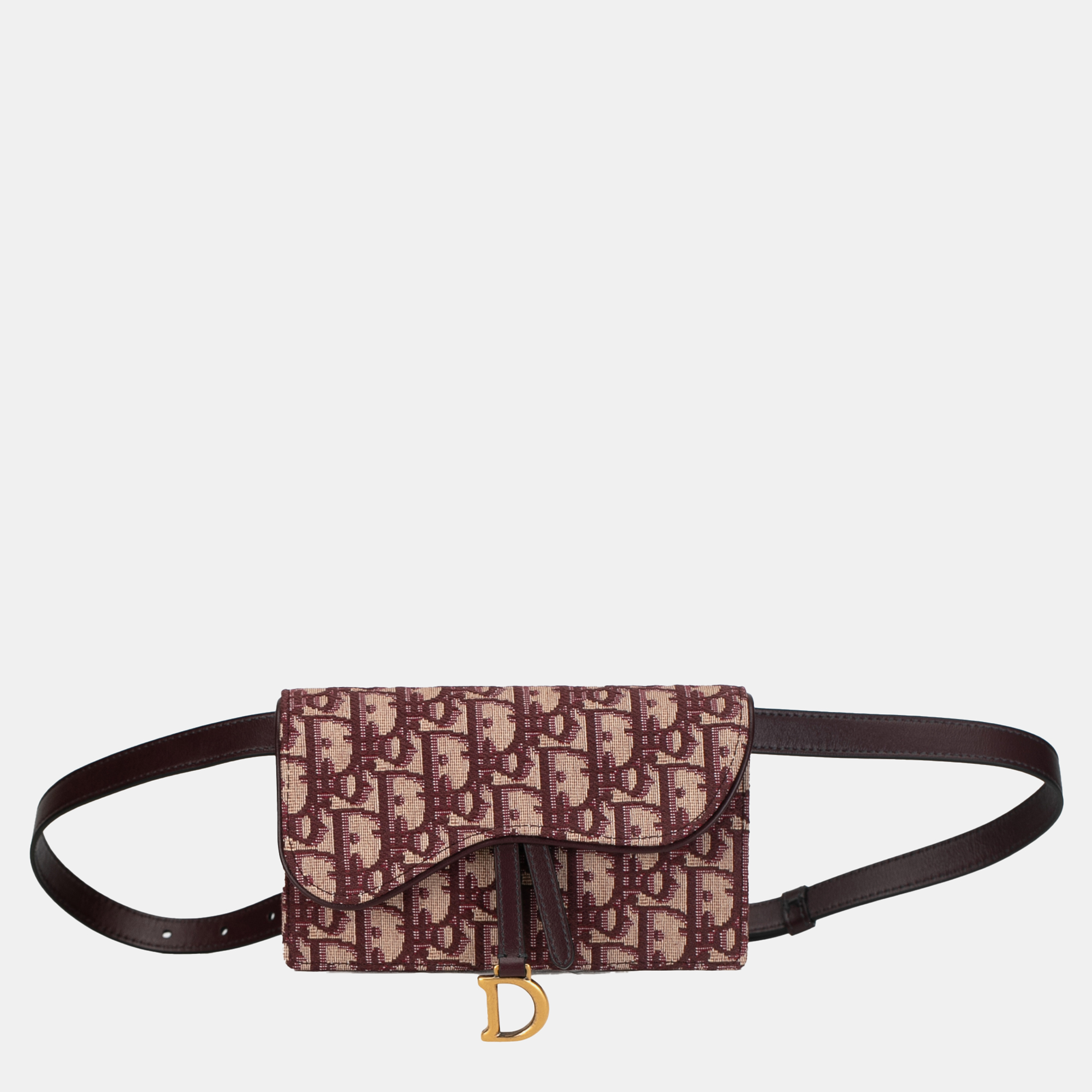 Dior oblique canvas saddle belt bag