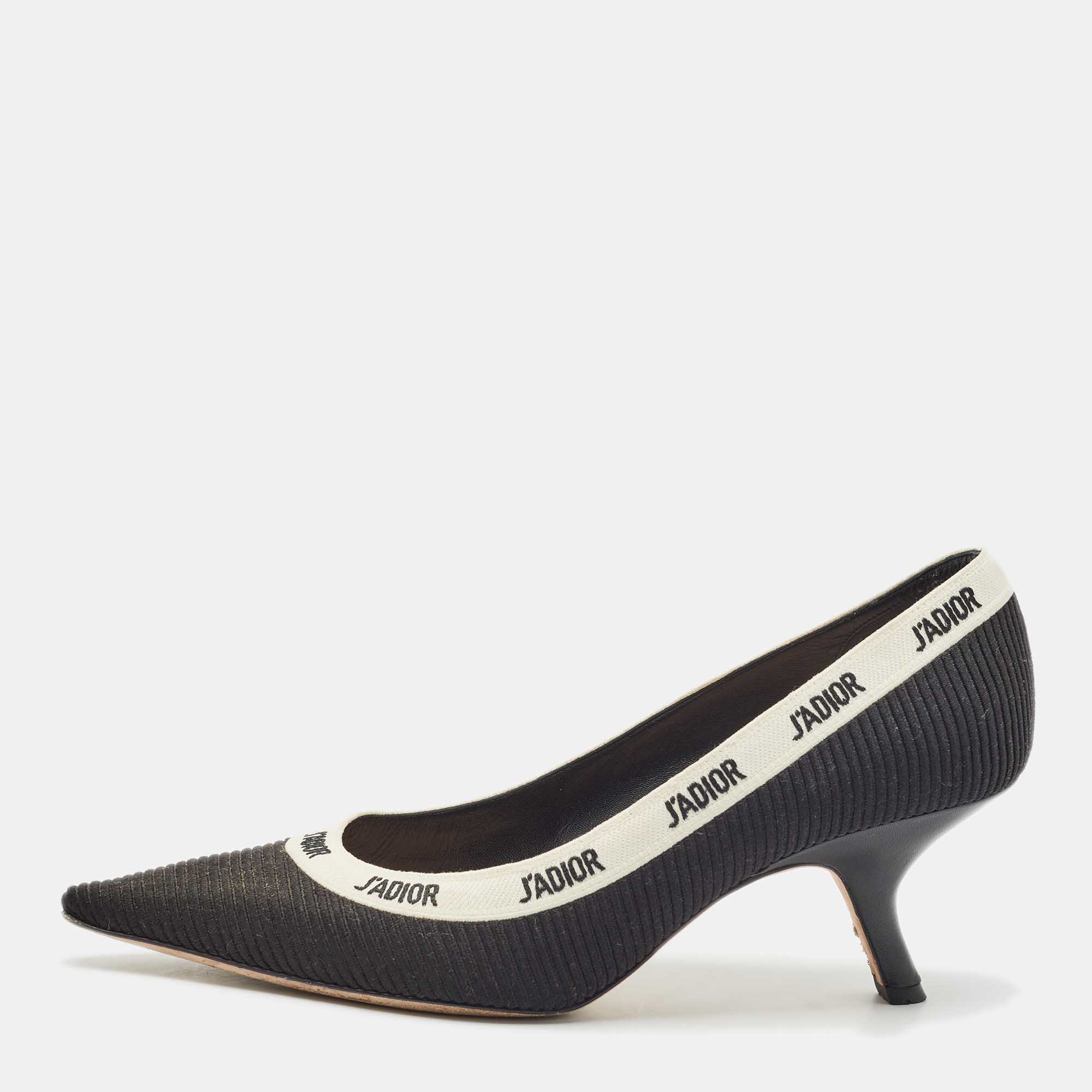 Dior Black Technical Fabric J'Adior Embroidered Pointed Toe Pumps Size
Dior Black Technical Fabric J'Adior Embroidered Pointed Toe Pumps Size