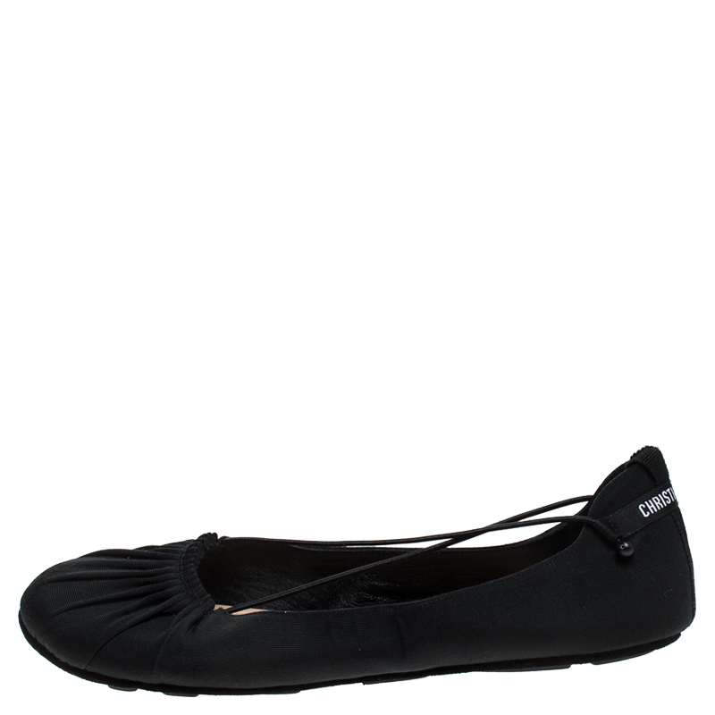 Dior Black Fabric Ballet Flats Size Buy At The Price Of 238 97 In Theluxurycloset Com Imall Com