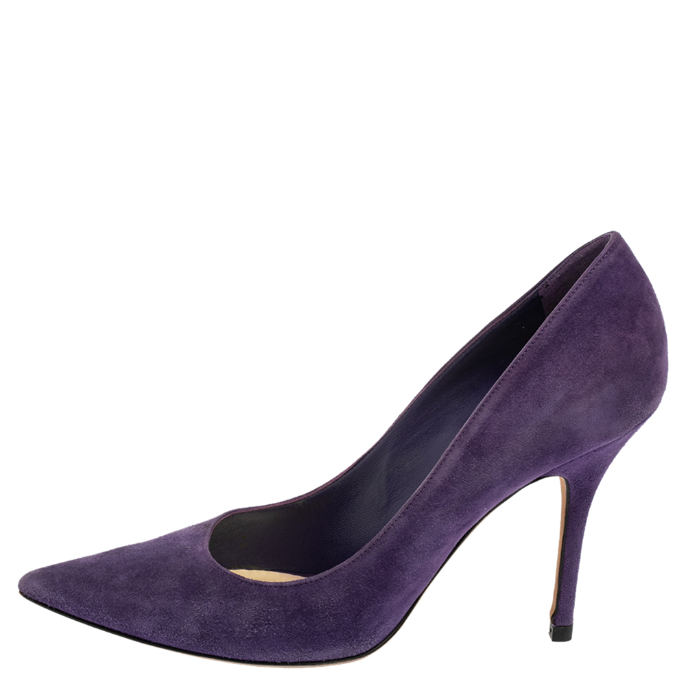 Dior Purple Suede Pointed Toe Pumps Size 
Dior Purple Suede Pointed Toe Pumps Size