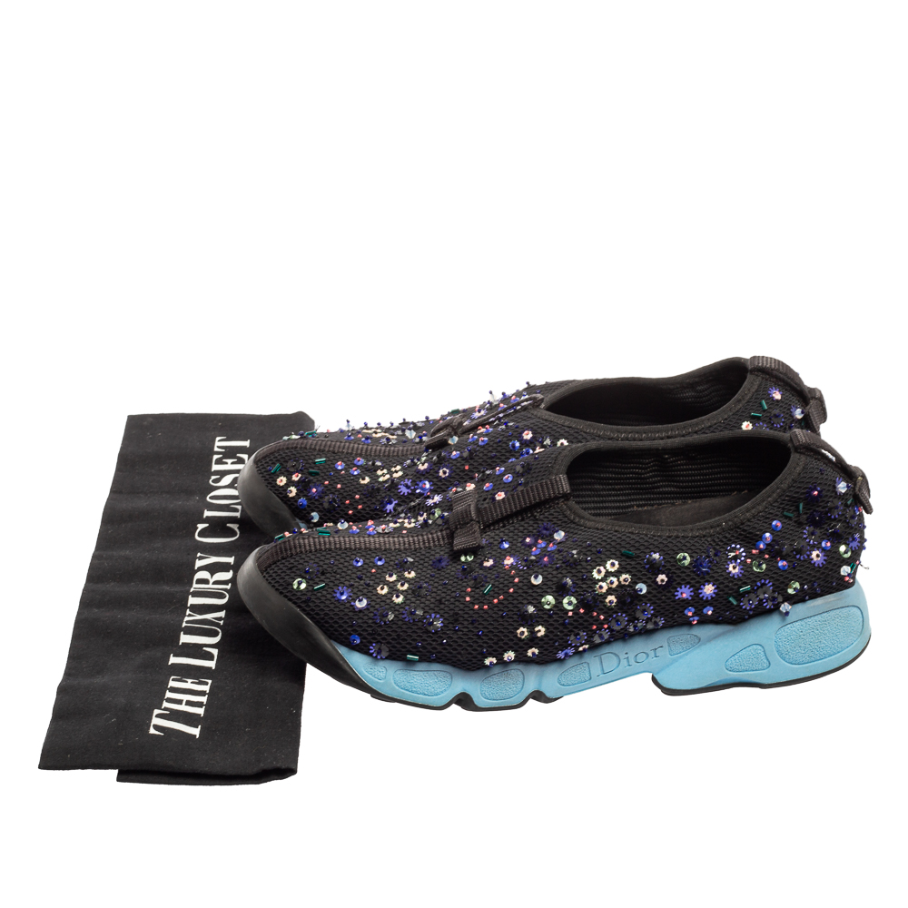 Dior Black Mesh Fusion Sneakers Size 37.5