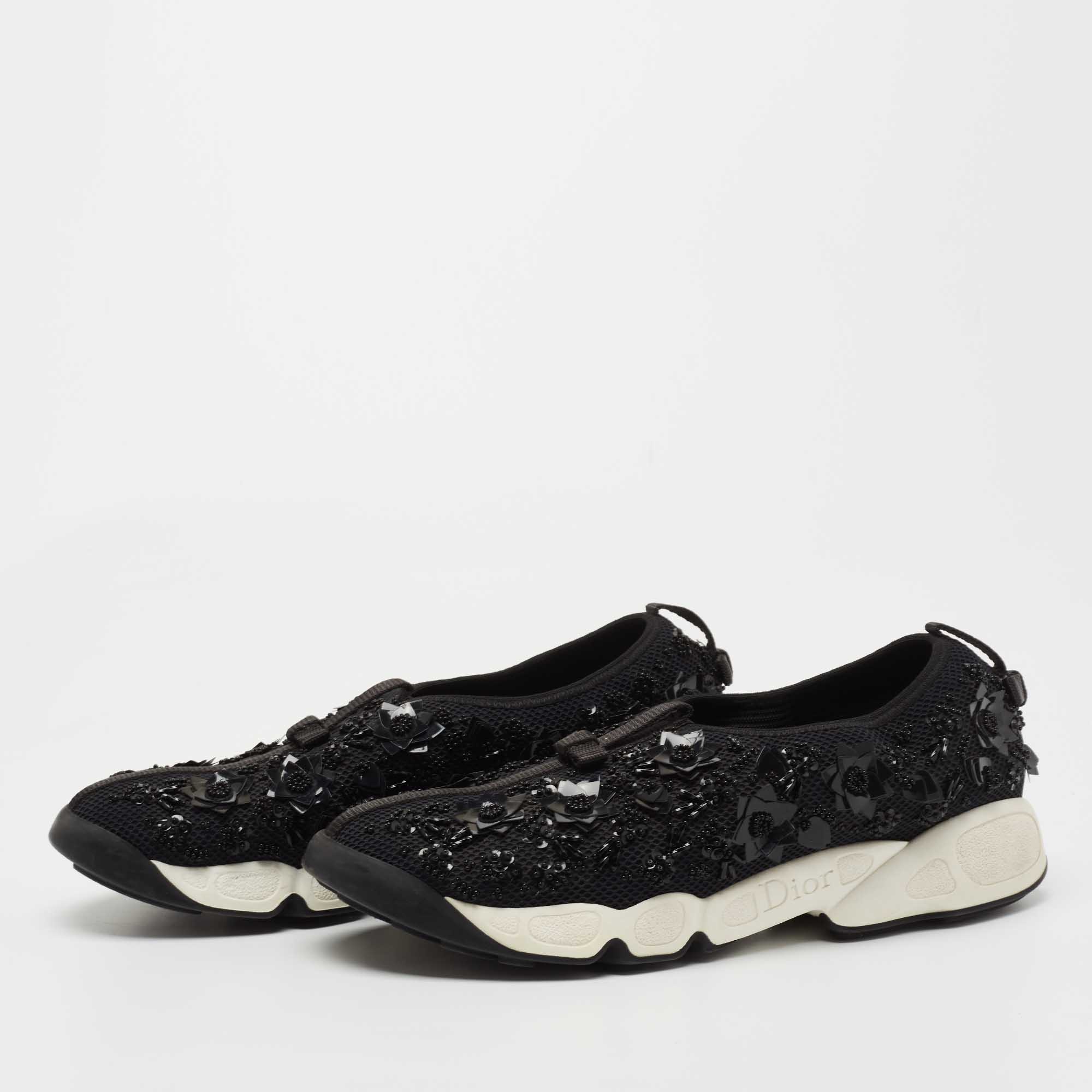 Dior Black Mesh Fusion Low Top Sneakers Size 
Dior Black Mesh Fusion Low Top Sneakers Size