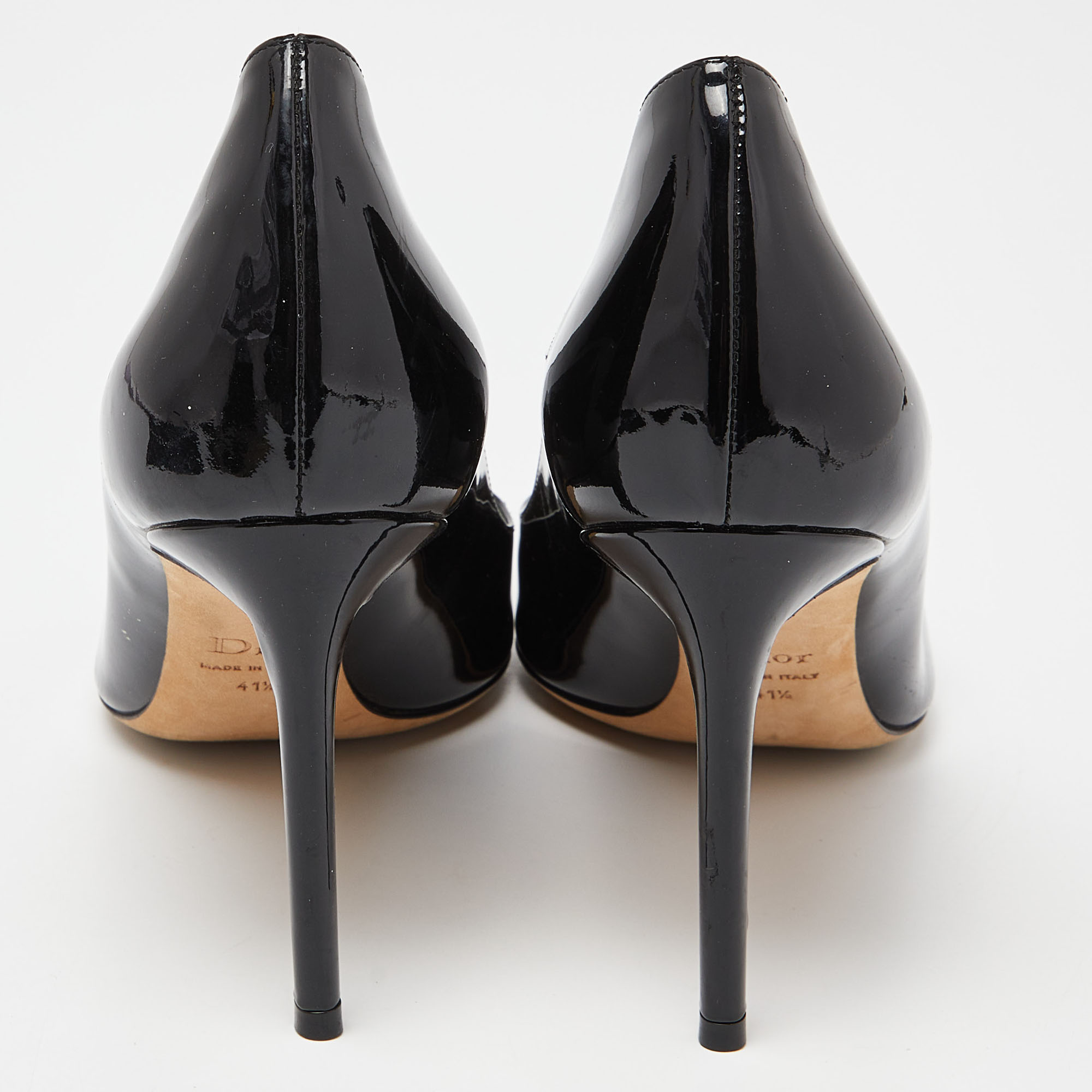 Dior Black Patent Leather Pumps Size 41.5