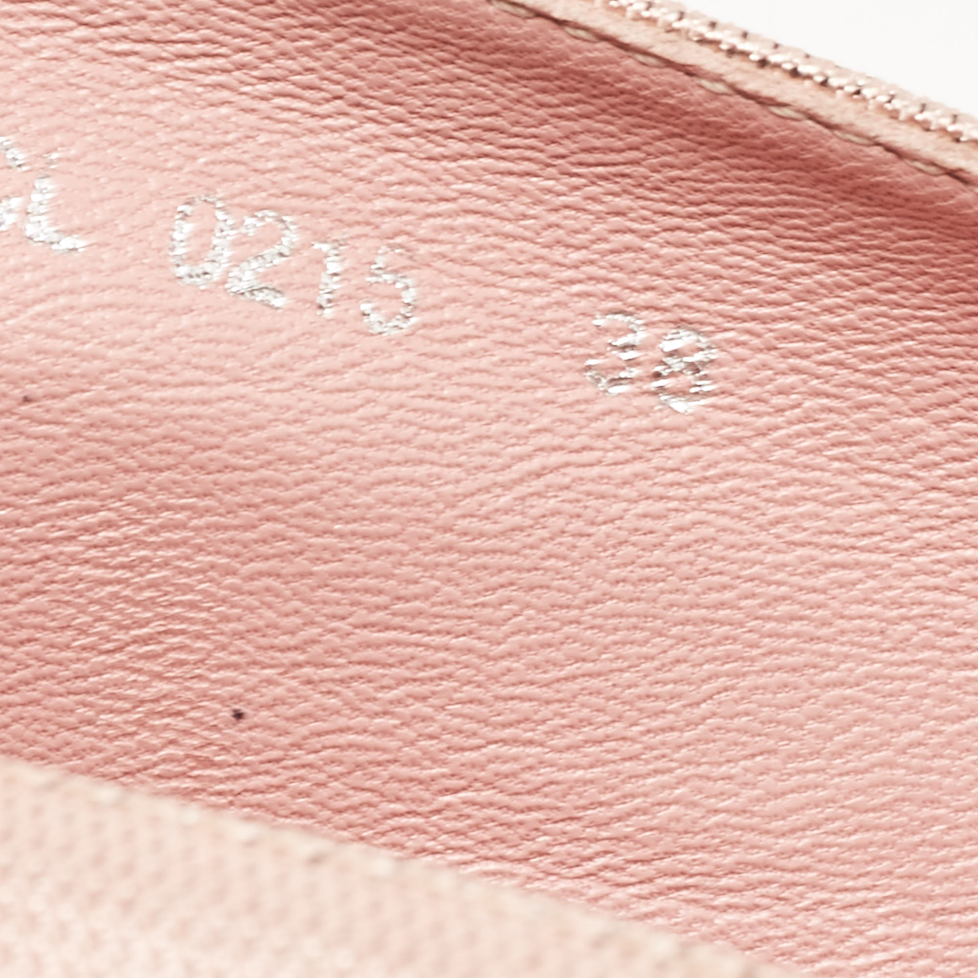 Dior Pink Embellished Fabric Flat Espadrilles Size 38