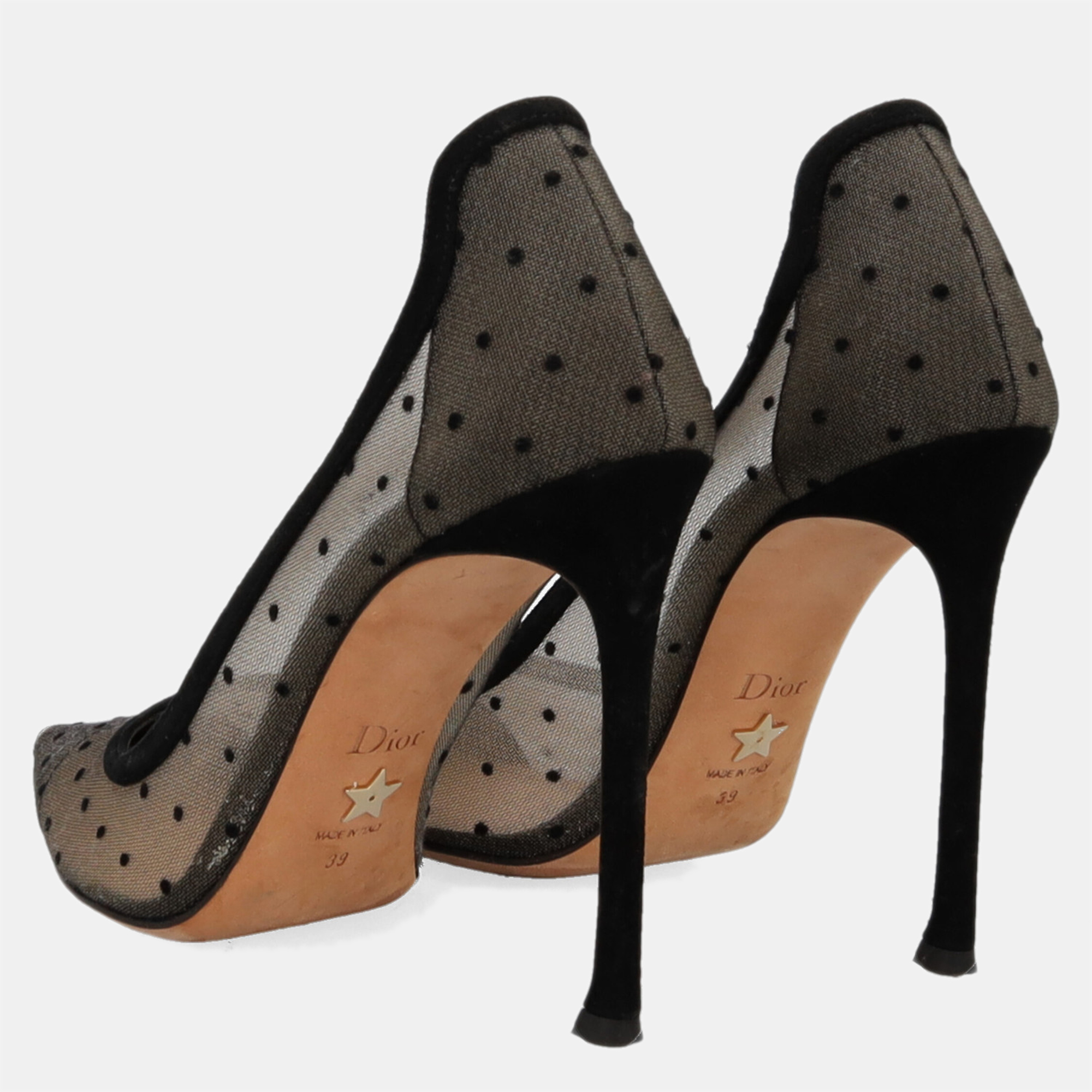 Dior  Women's Synthetic Fibers Heels - Black - EU 39