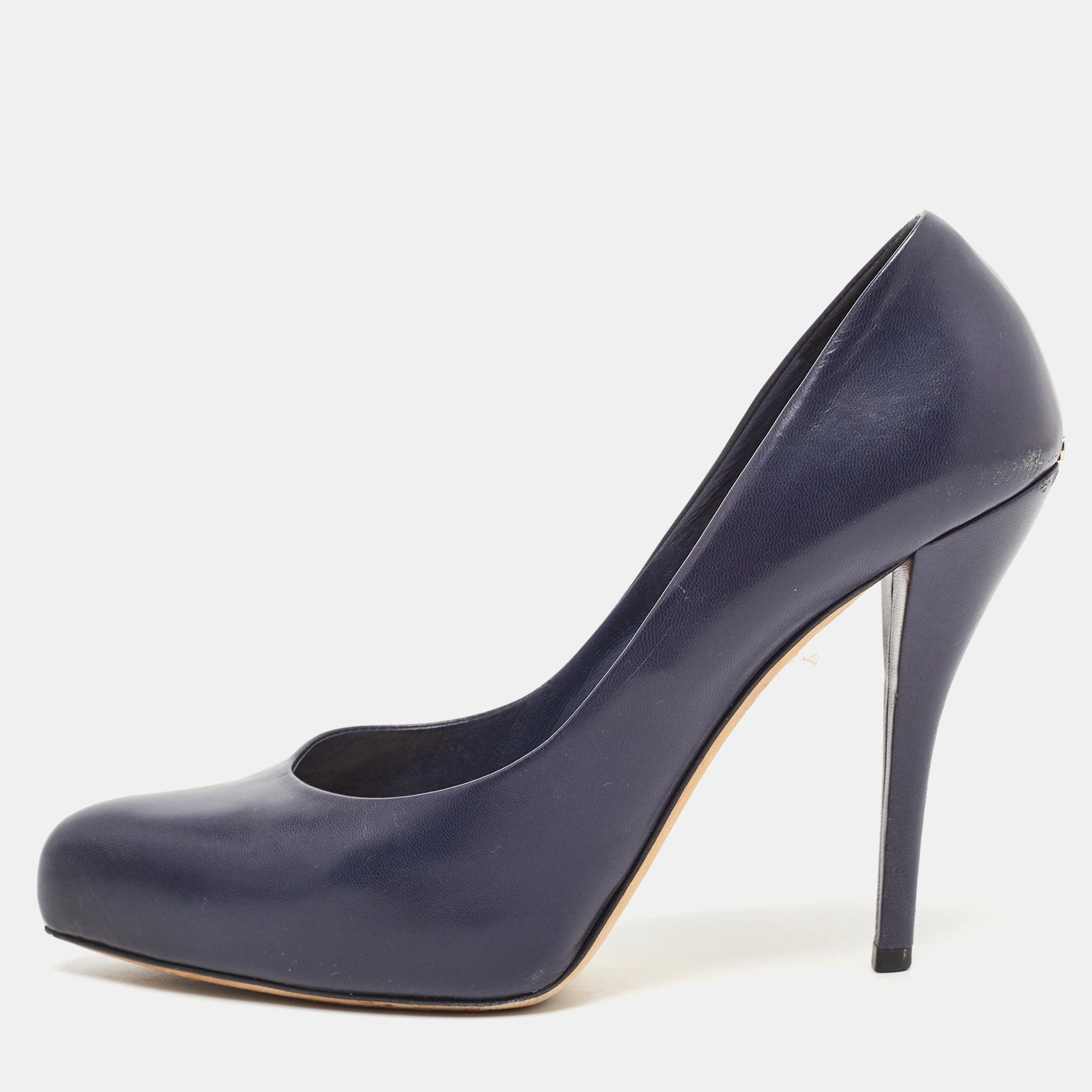 Dior Navy Blue Leather Pumps Size 39